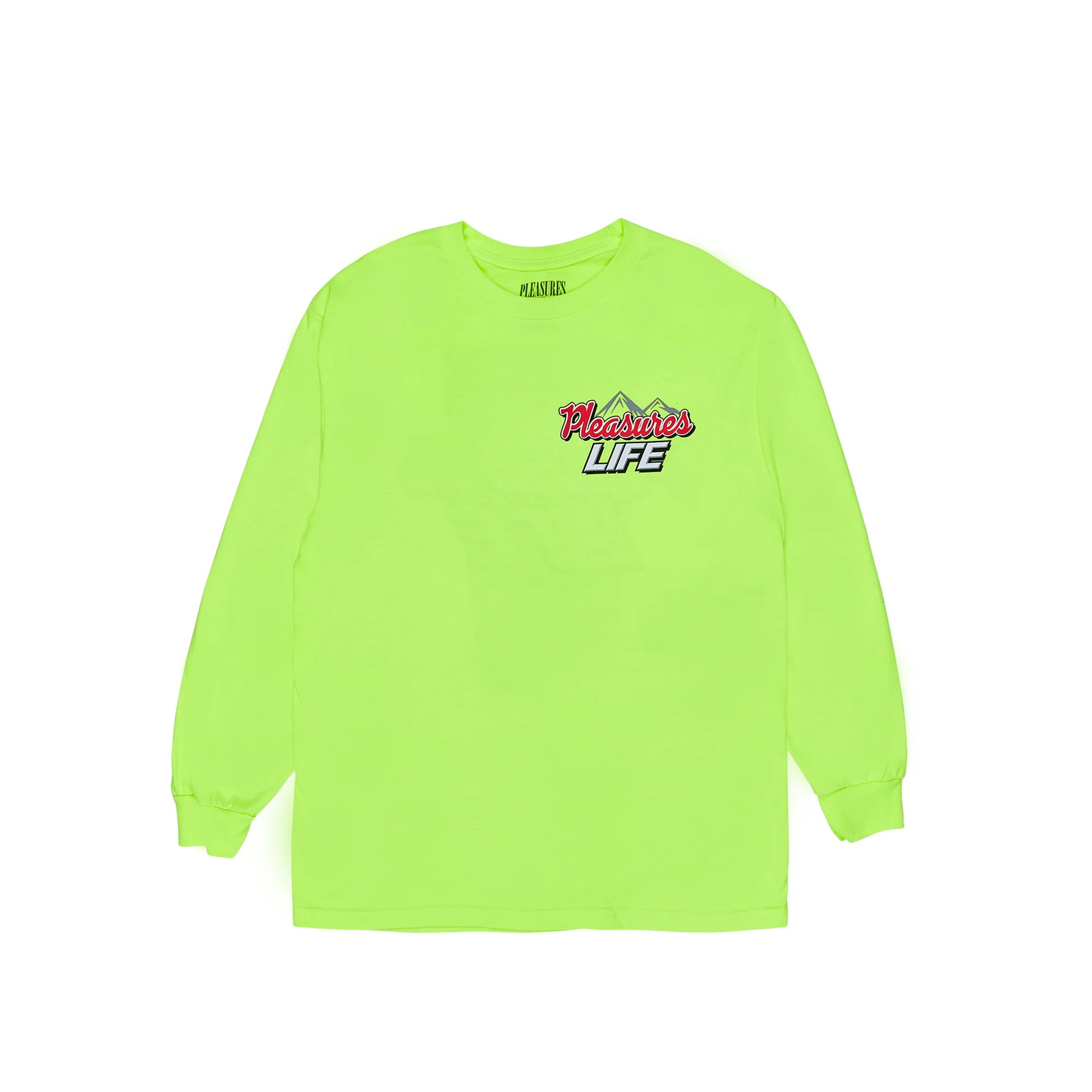 Pleasures Mens Refresh Long Sleeve T-Shirt 'Green'