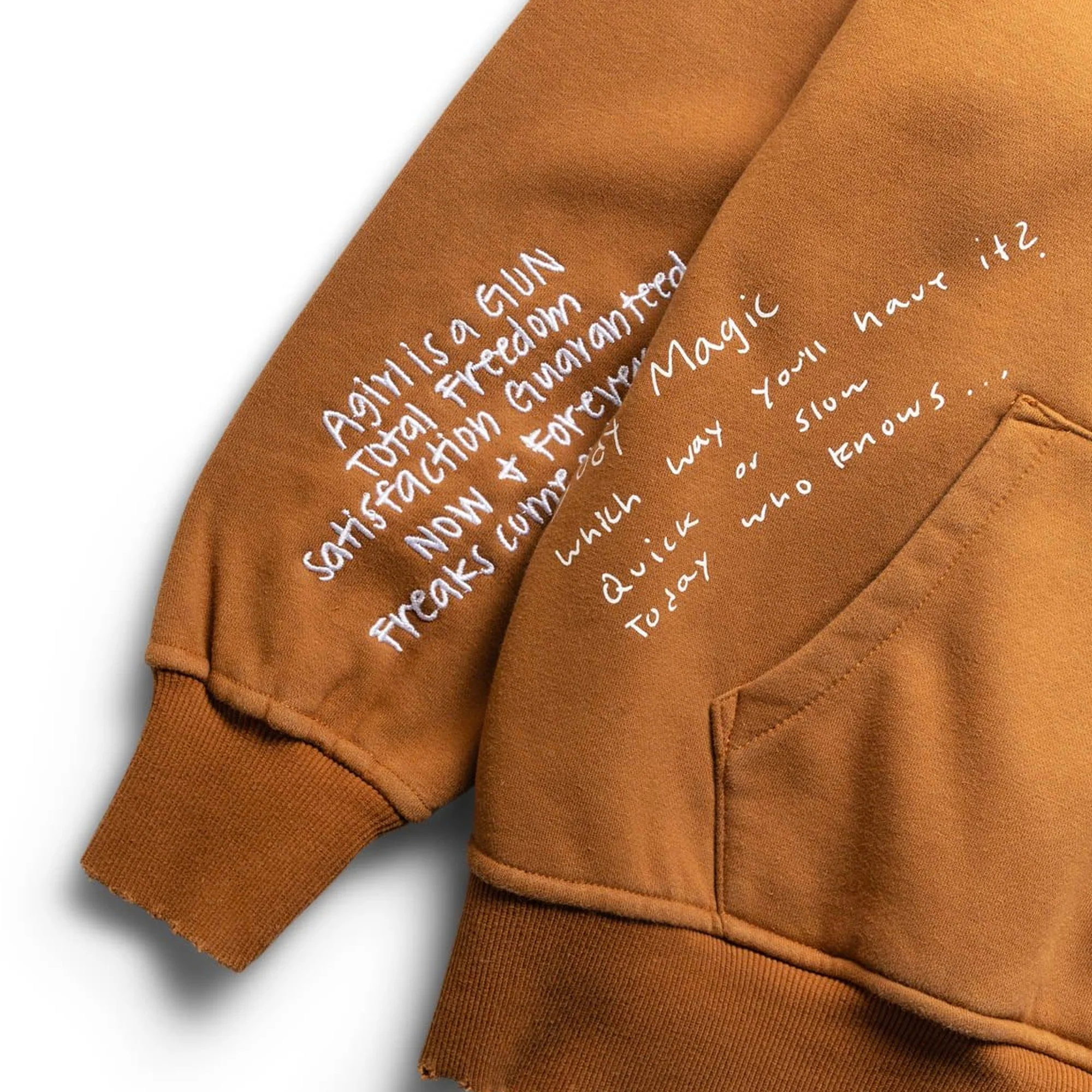 Pleasures Mens Remote Hoodie 'Brown' - Image 2