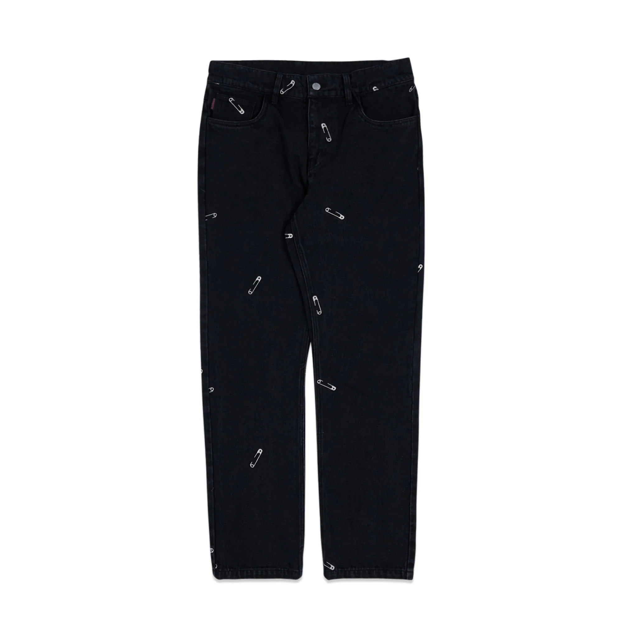 Pleasures Mens Saftey Pin 5 Pocket Jeans