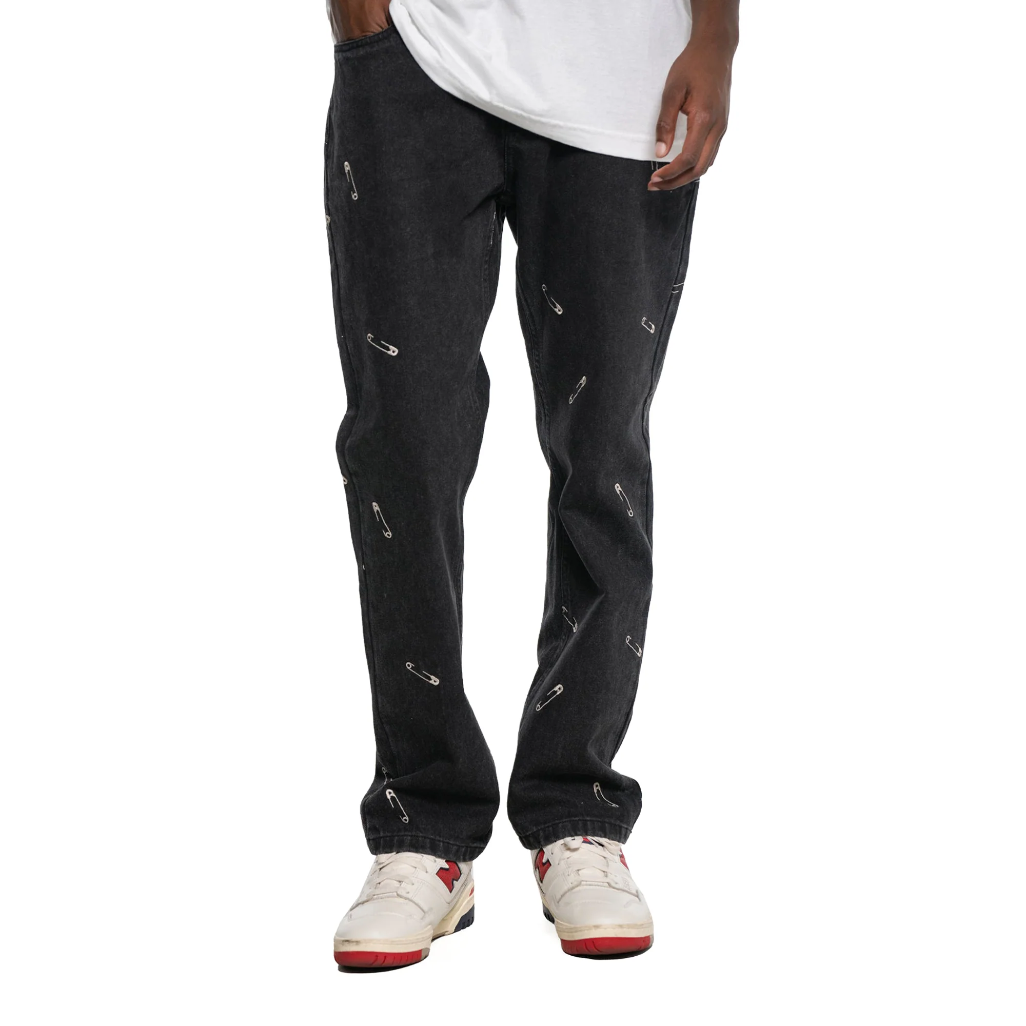 Pleasures Mens Saftey Pin 5 Pocket Jeans - Image 2