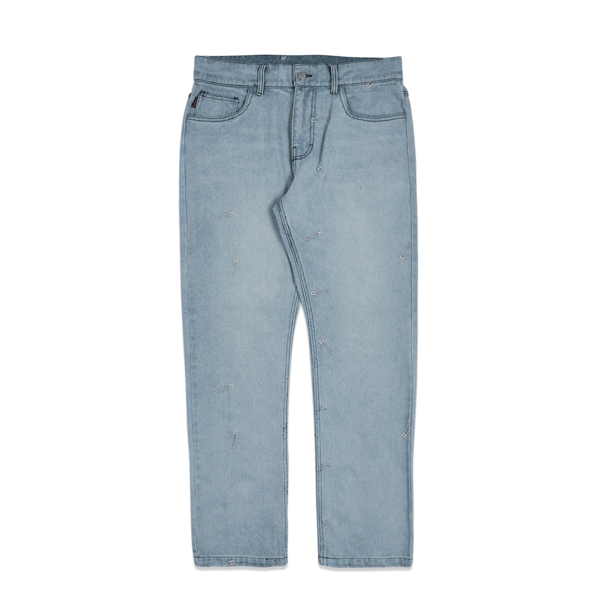 Pleasures Mens Saftey Pin 5 Pocket Jeans
