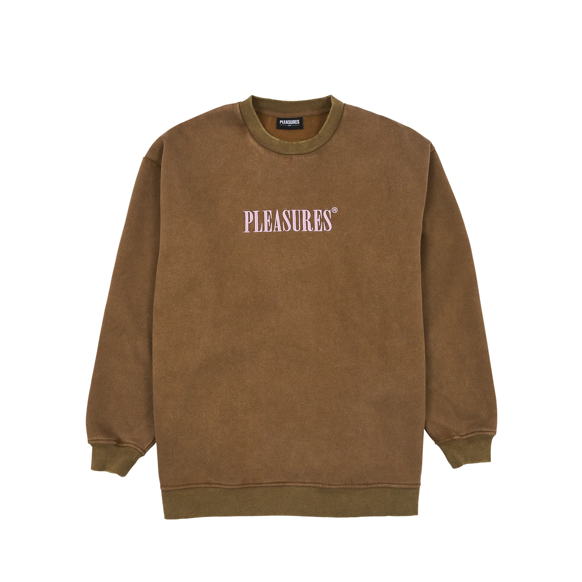 Pleasures Mens Sour Washed Crewneck