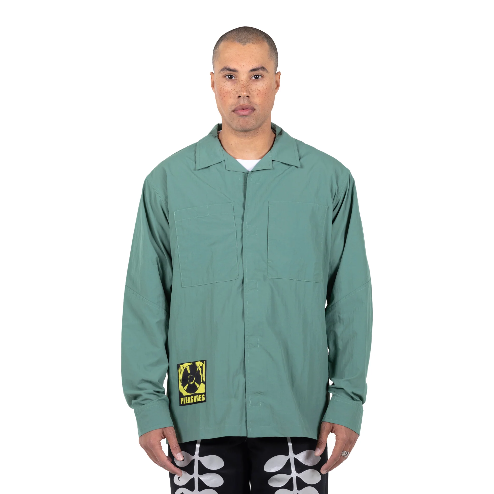 Pleasures Mens Stare Long Sleeve Overshirt - Image 2