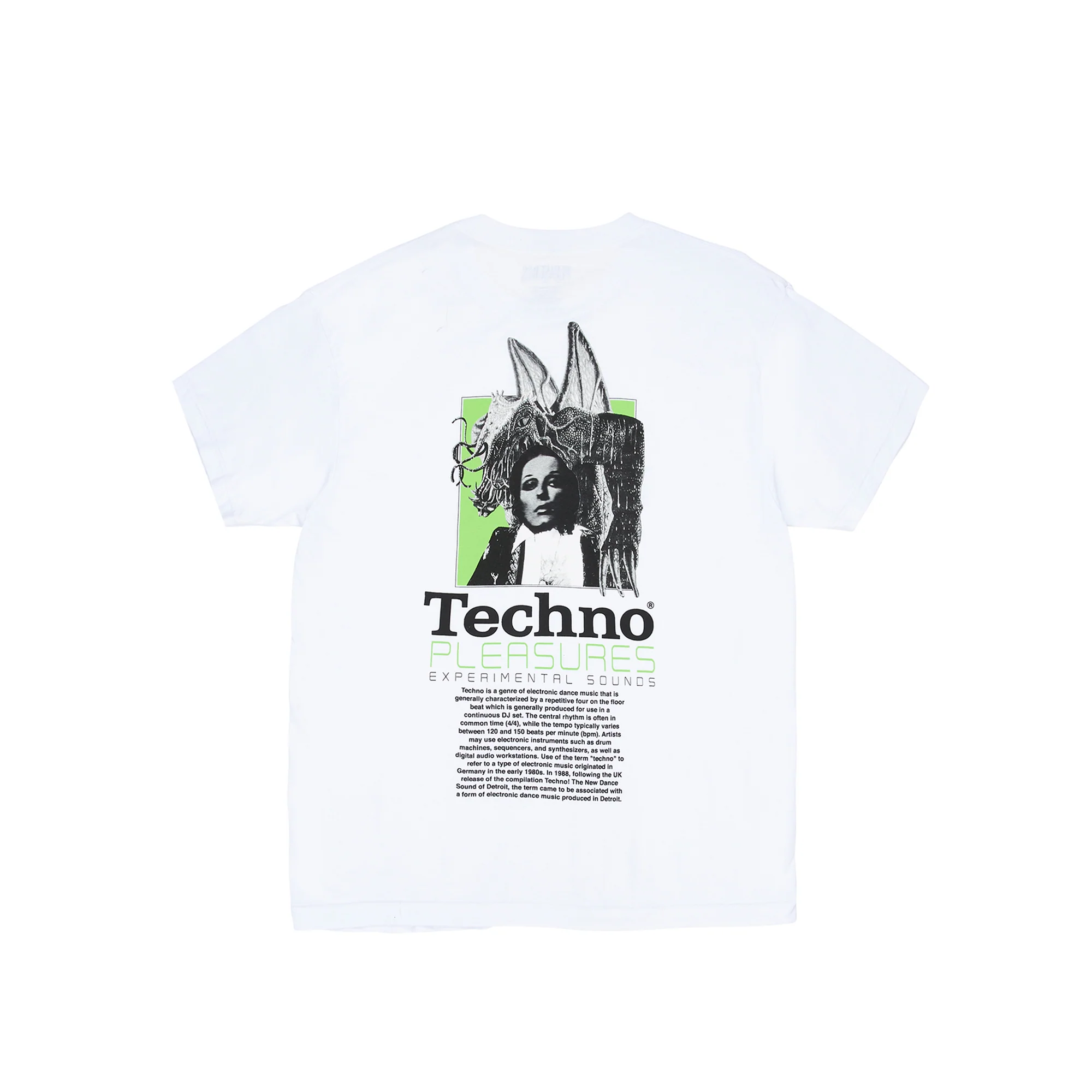 Pleasures Mens Techno T-Shirt 'White' - Image 2