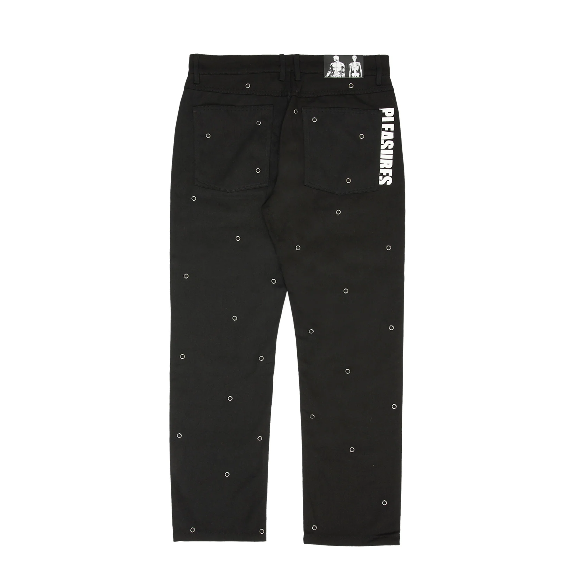 Pleasures Mens 'Black' Village Rivet Denim Pants - Image 2