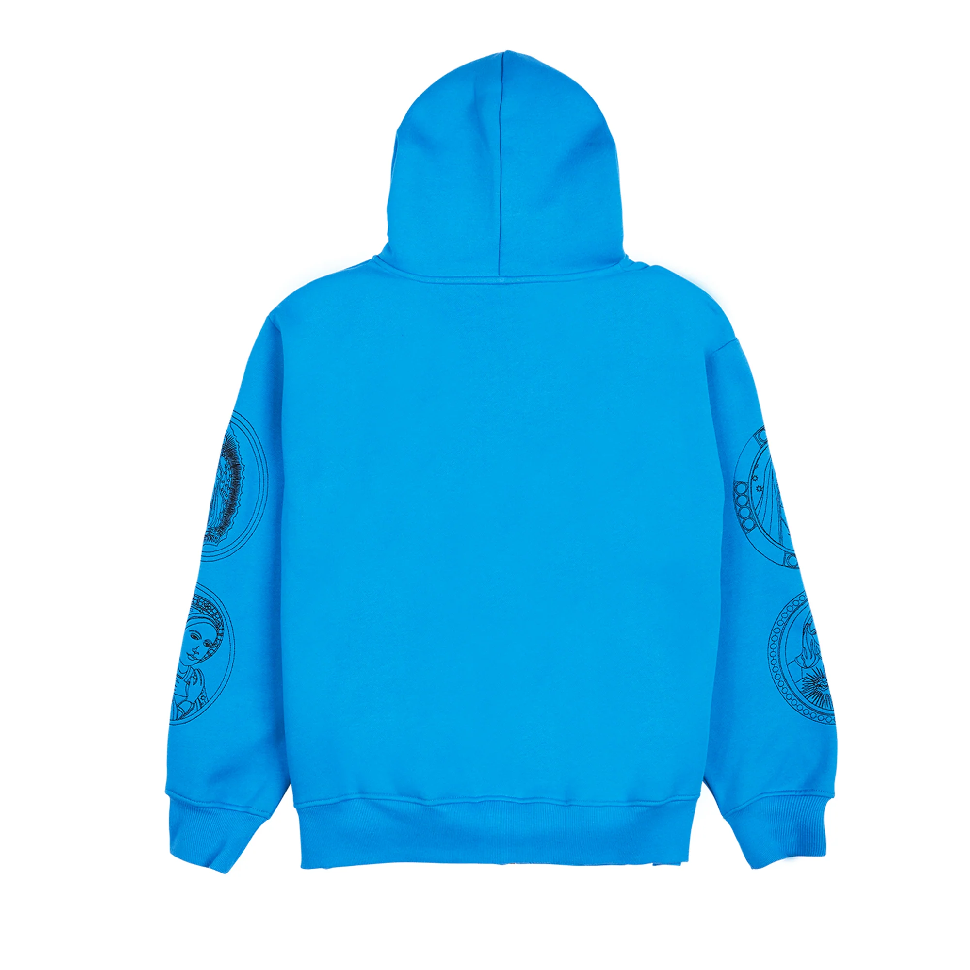 Pleasures Mens Virgin Zip Hoodie 'Blue' - Image 2