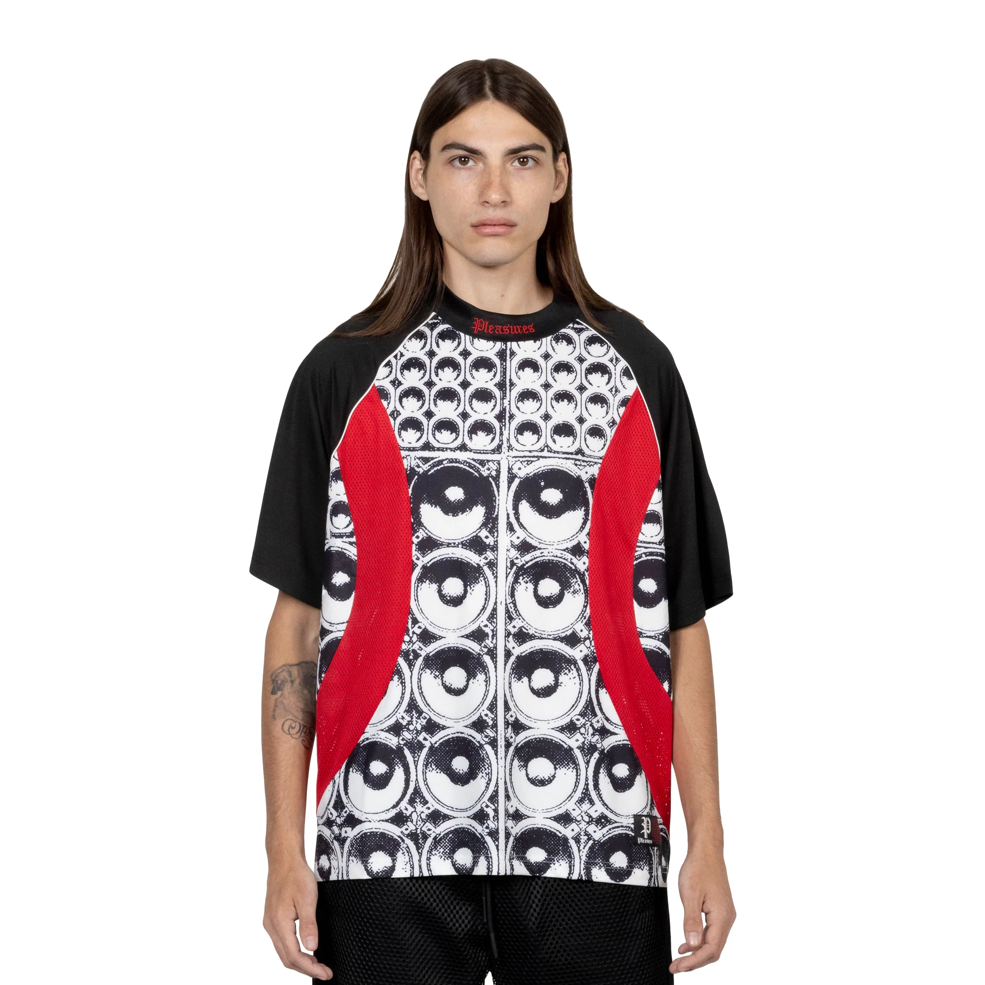 Pleasures Mens Wall Of Sound Soccer Jersey - Image 2