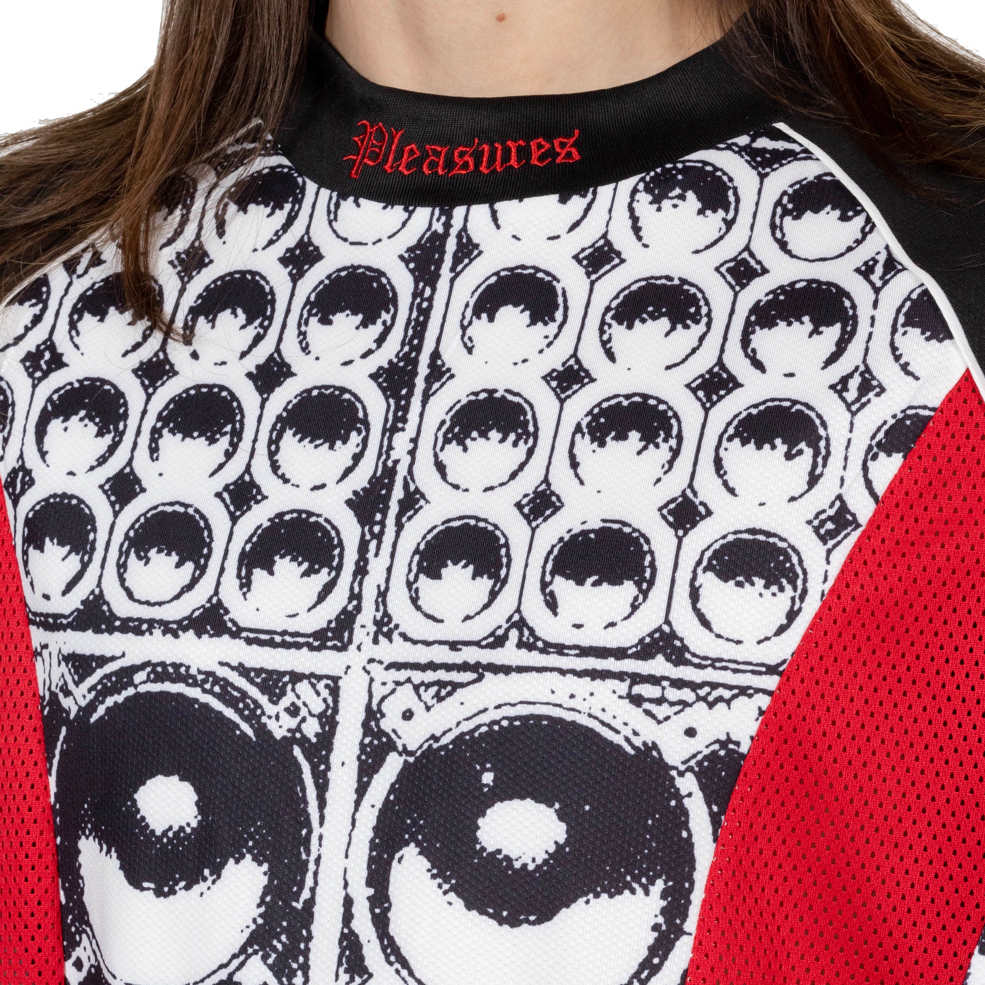 Pleasures Mens Wall Of Sound Soccer Jersey - Image 4