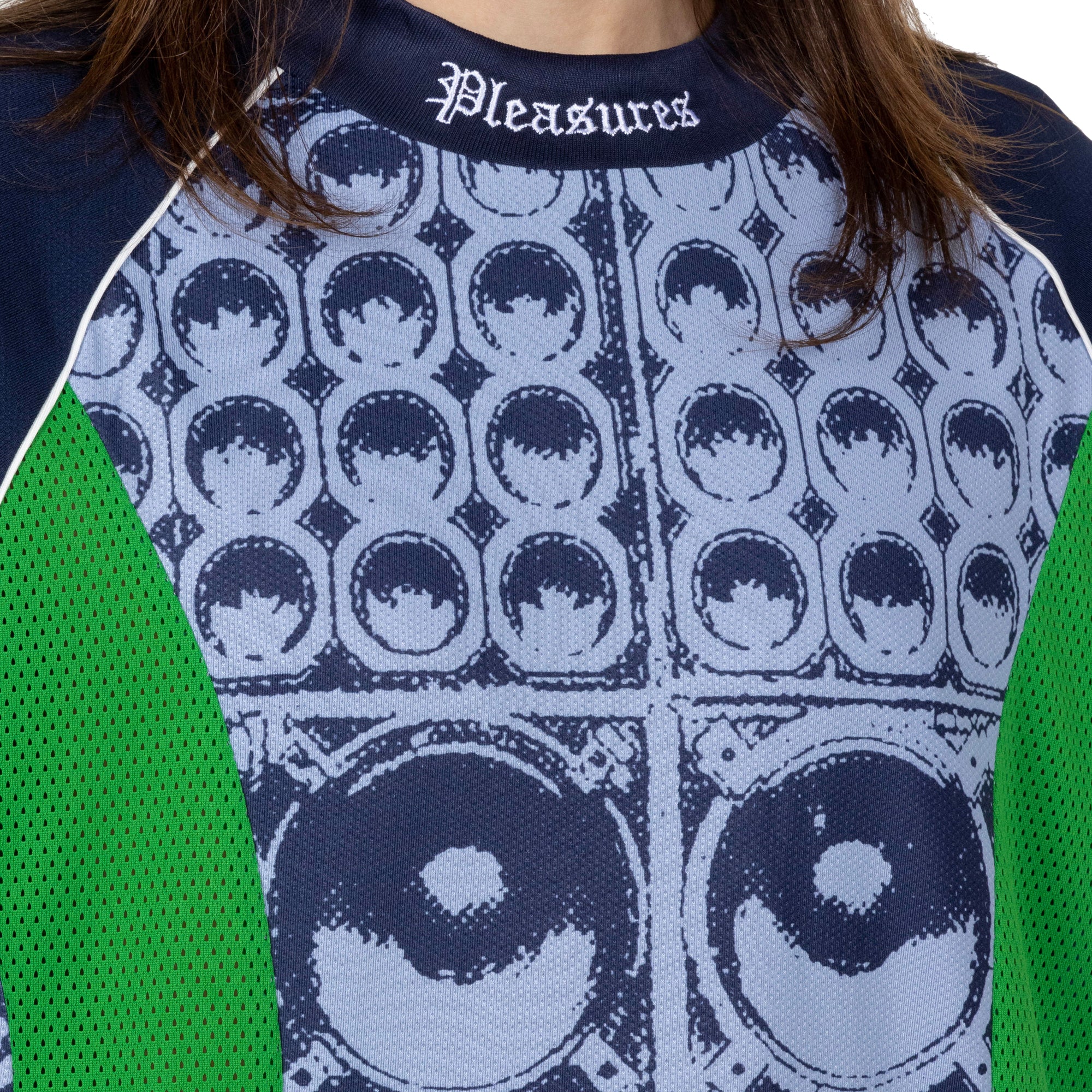 Pleasures Mens Wall Of Sound Soccer Jersey - Image 4