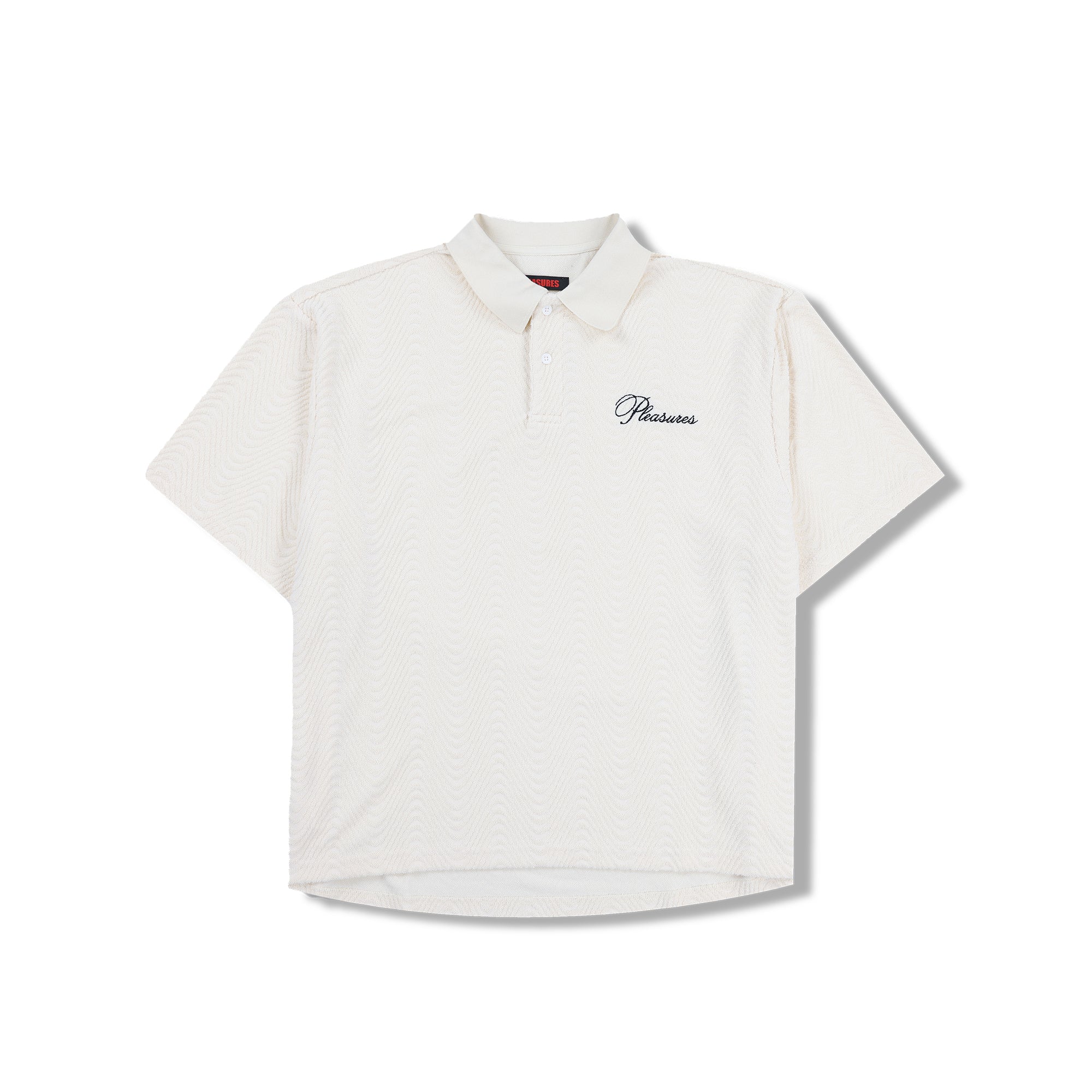Pleasures Mens Zen Terry Boxy Polo Shirt