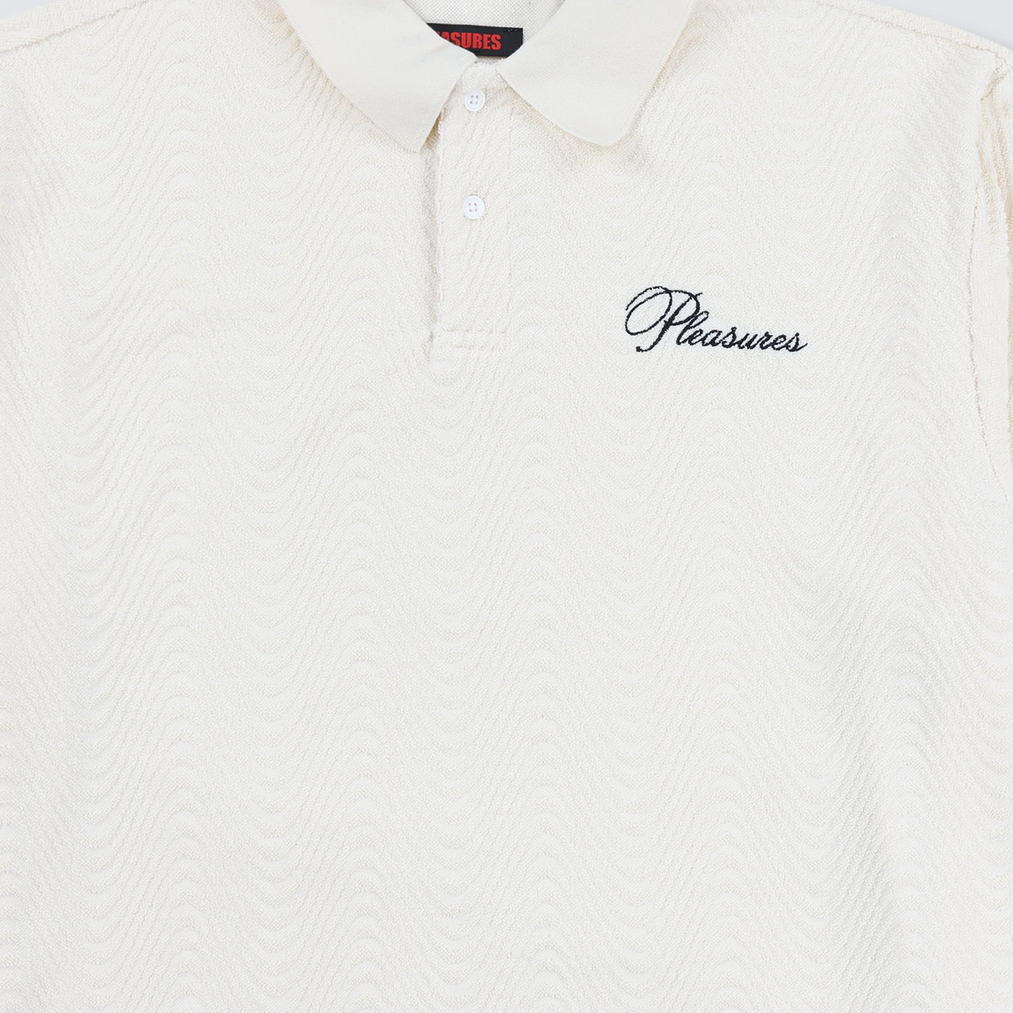 Pleasures Mens Zen Terry Boxy Polo Shirt - Image 4