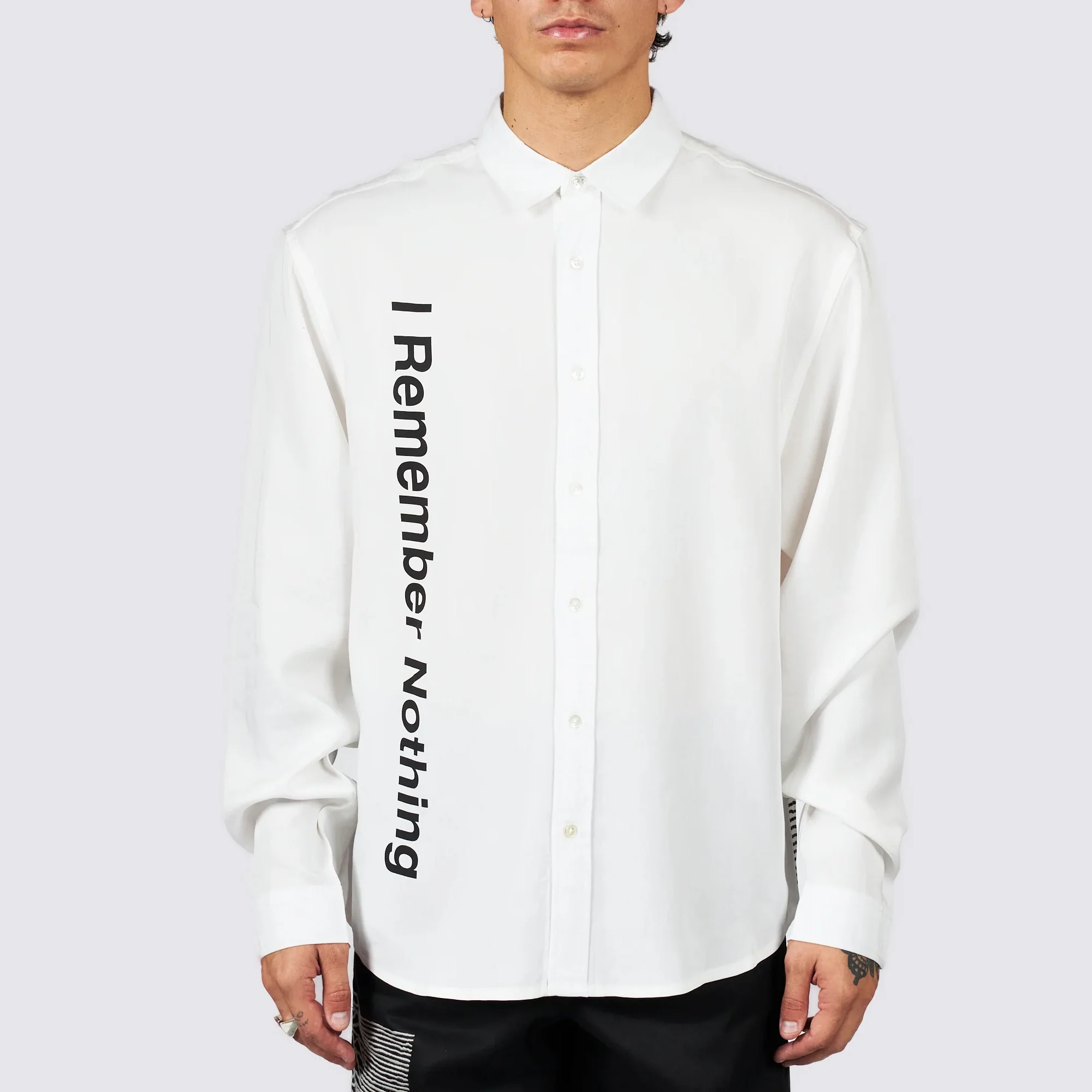 Pleasures x Joy Division Mens Nothing Button Down Shirt - Image 3