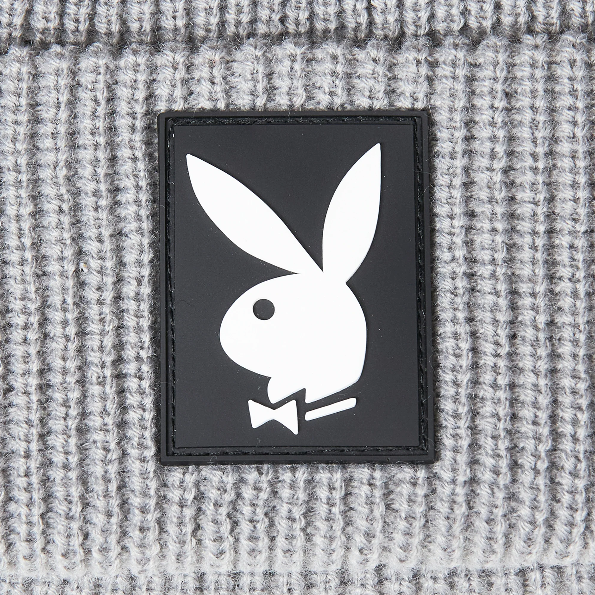 Pleasures x Playboy Mens Bunny Beanie 'Grey' - Image 3