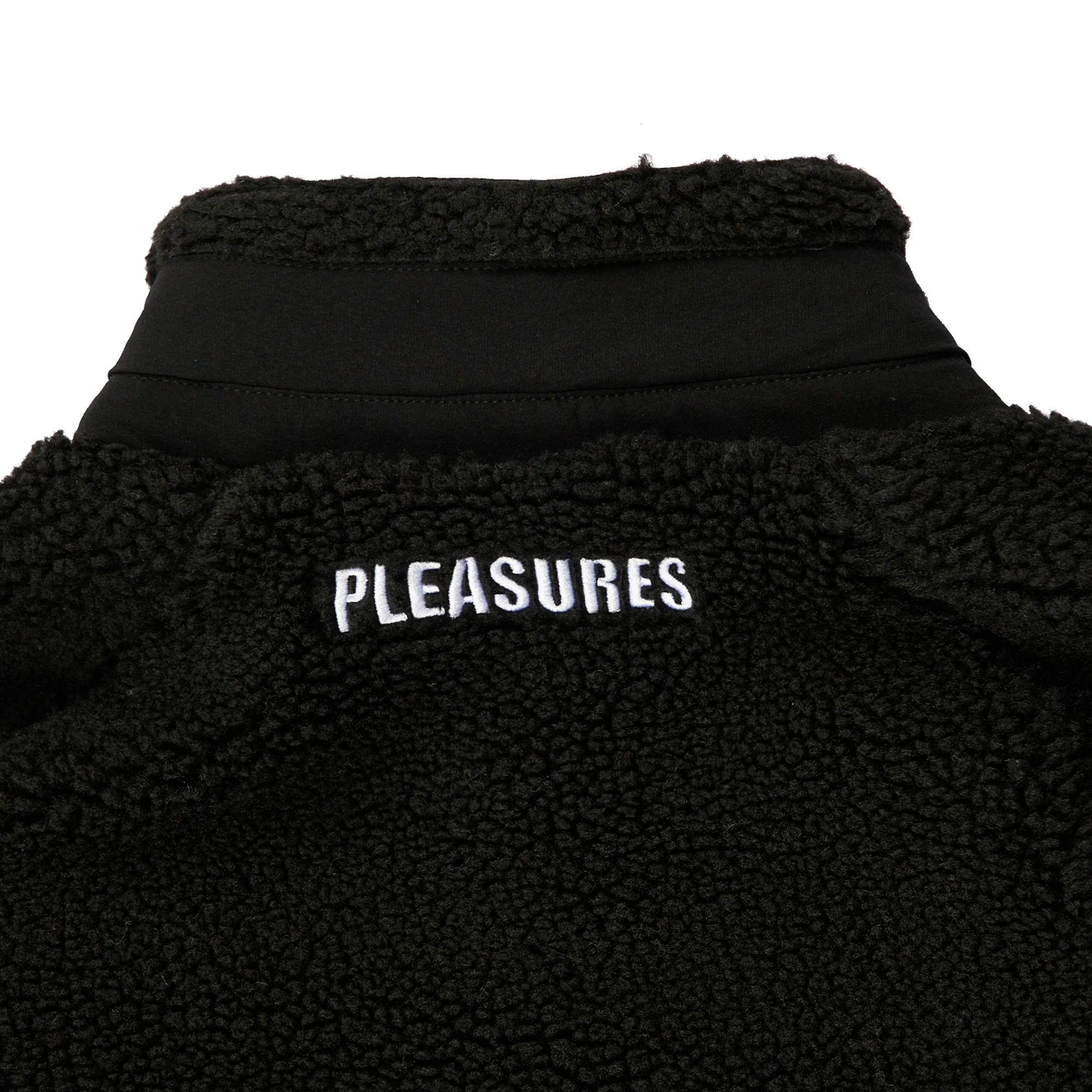 Pleasures x Playboy Mens Bunny Sherpa Zip Up Jacket 'Black' - Image 4