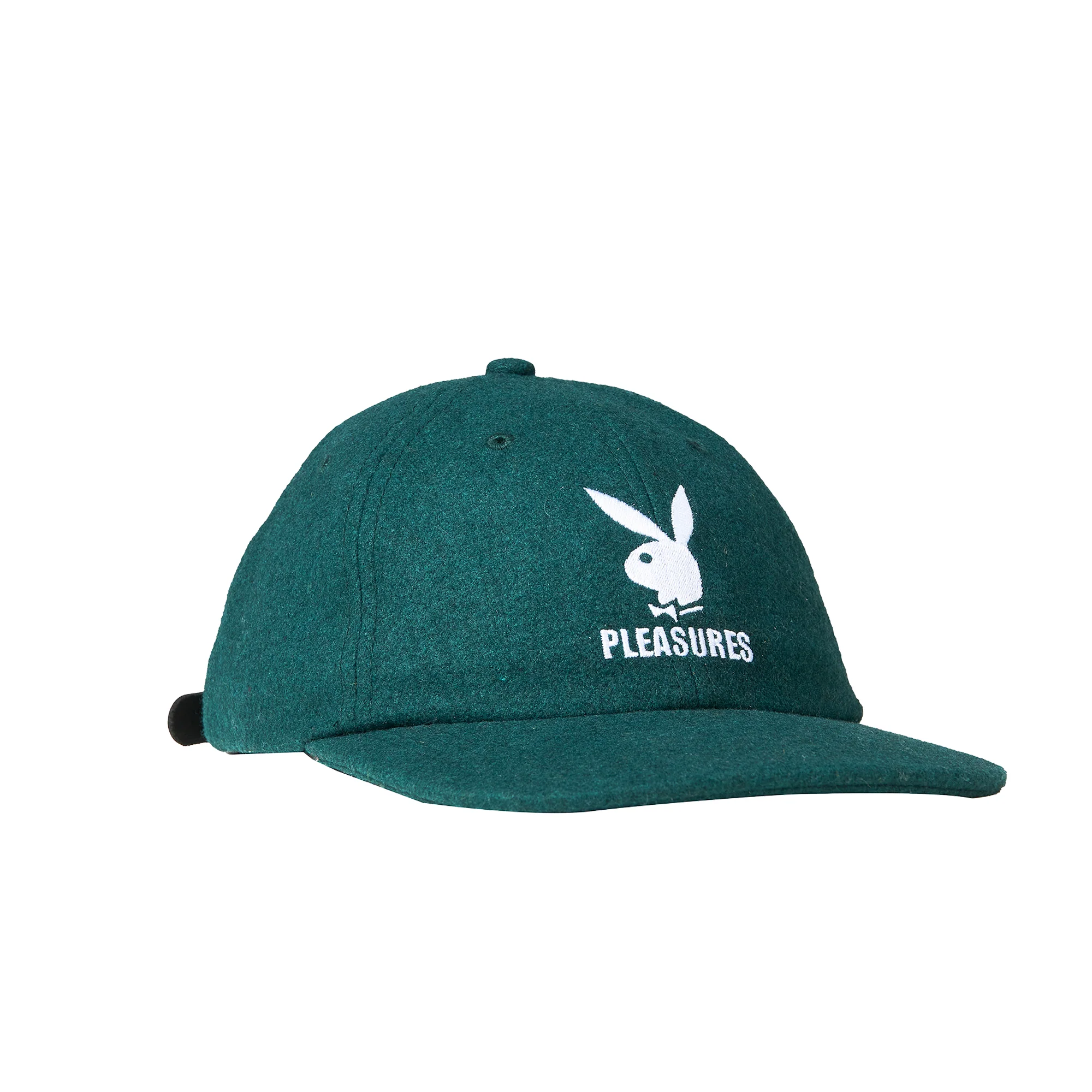 Pleasures x Playboy Mens Wool Strapback Hat 'Forest' - Image 2