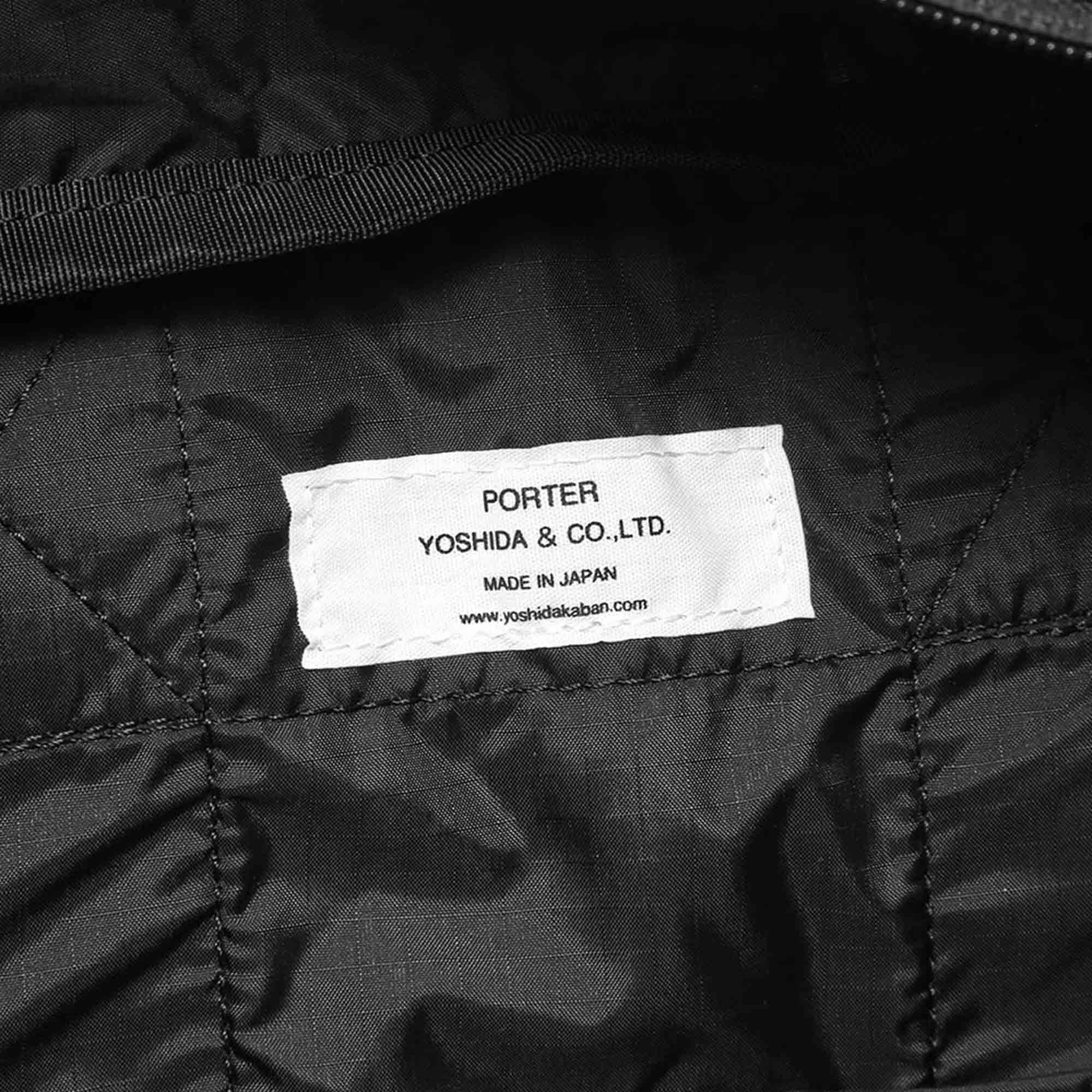 Yoshida Porter Flex Two way Duffle Bag 'Black' - Image 3