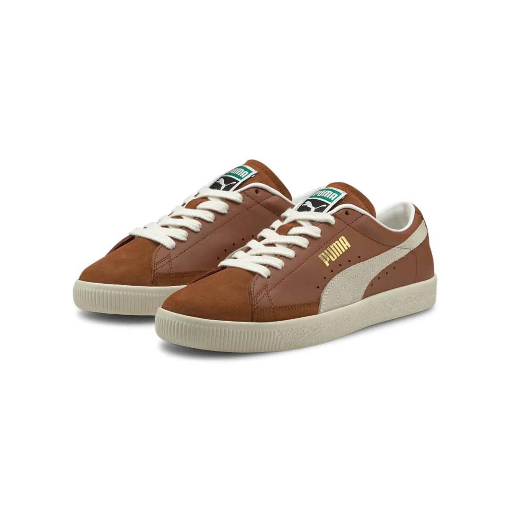 Puma Mens Basket VTG Shoes 'Mocha Bisque-Whisper' - Image 2