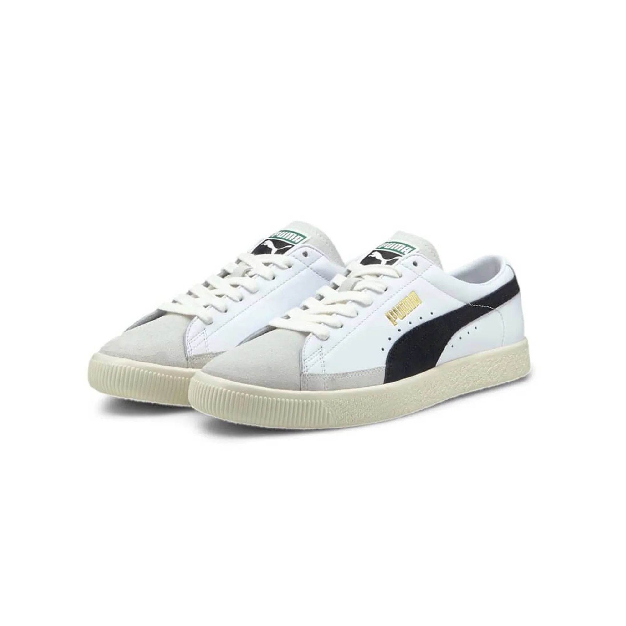 Puma Mens Basket VTG Shoes 'Puma White' - Image 2
