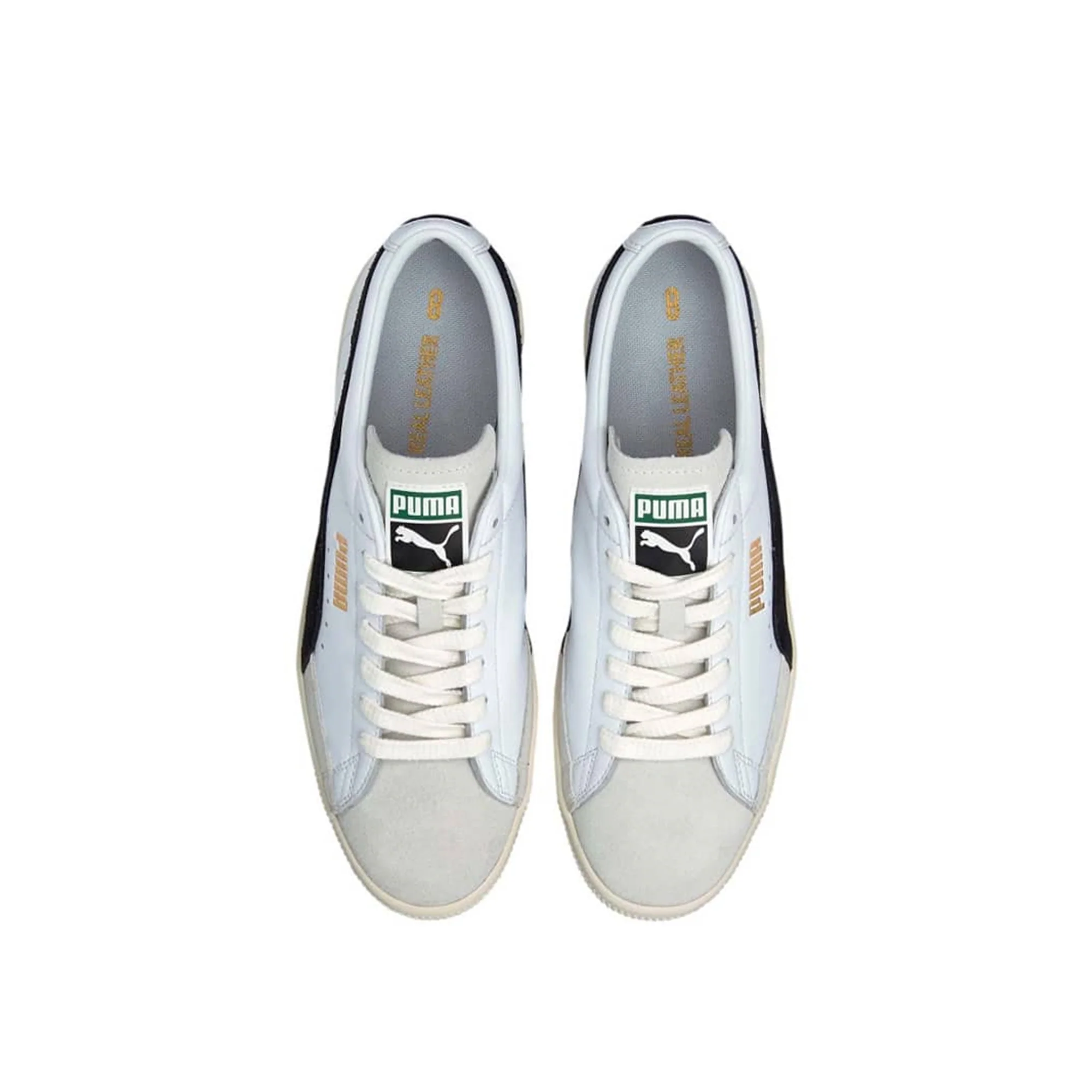 Puma Mens Basket VTG Shoes 'Puma White' - Image 4