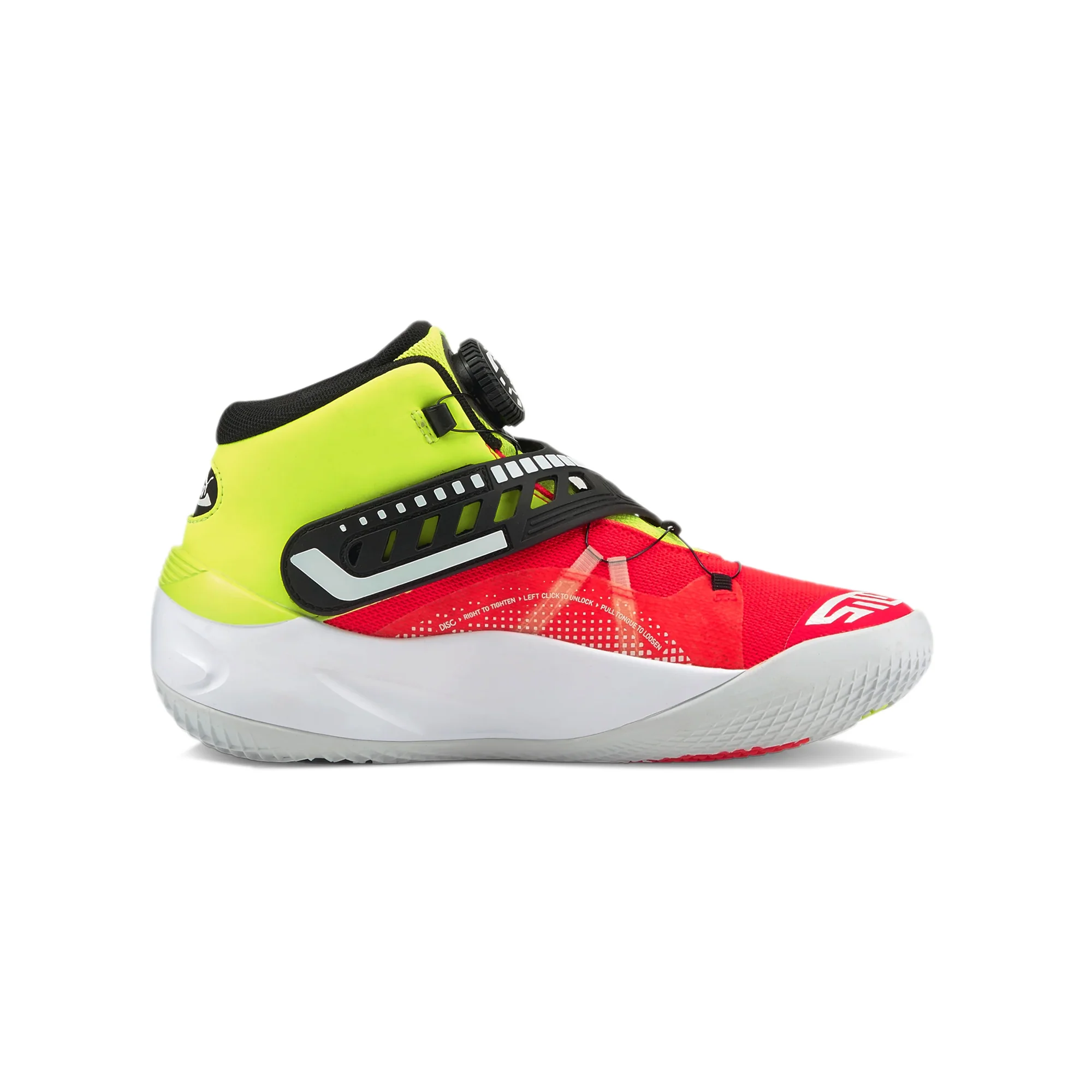 Puma Mens Disc Rebirth Shoes 'Yellow Alert' - Image 3