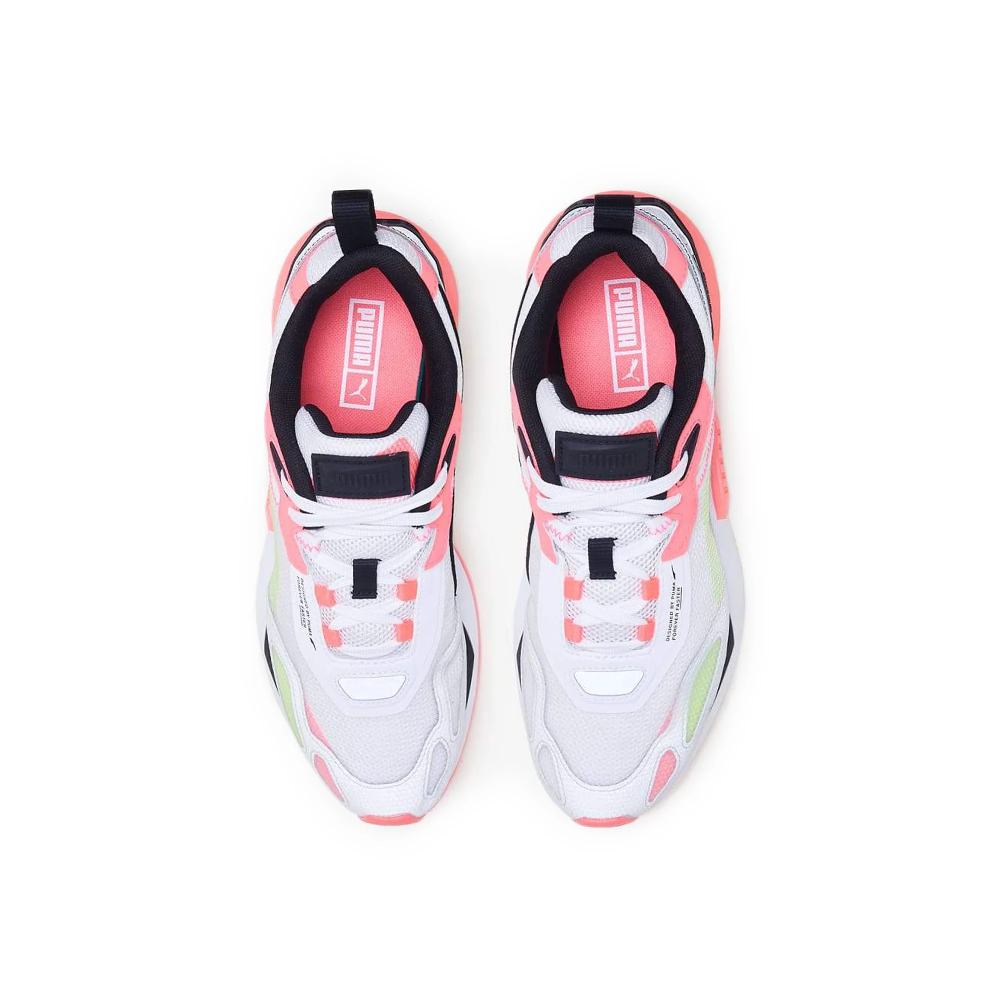 Puma Mens Mirage Tech Paradise Shoes 'Puma White/Ignite Pink' - Image 2