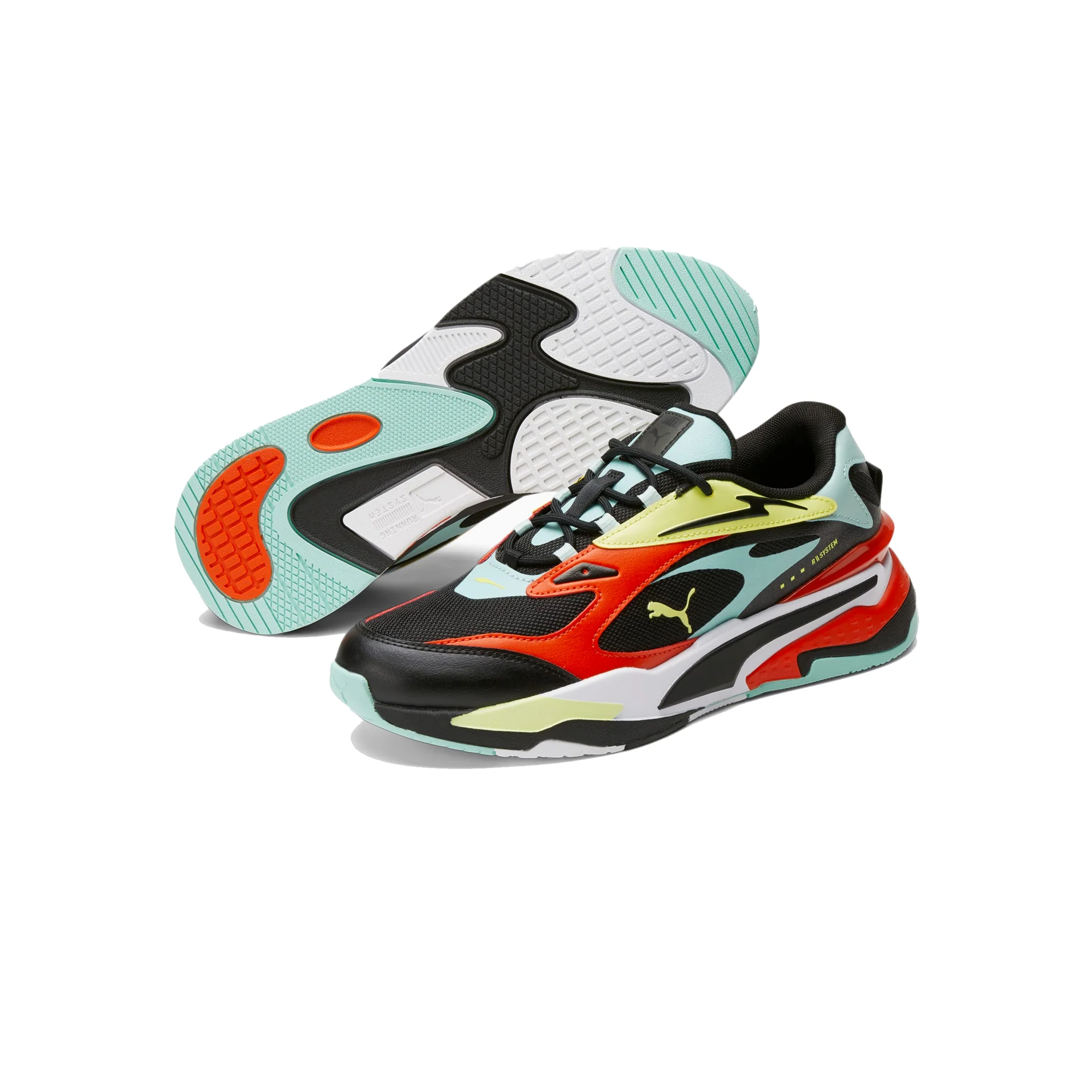 Puma Mens RS-Fast Franchise Shoes 'Puma Black Eggshell Blue' - Image 2