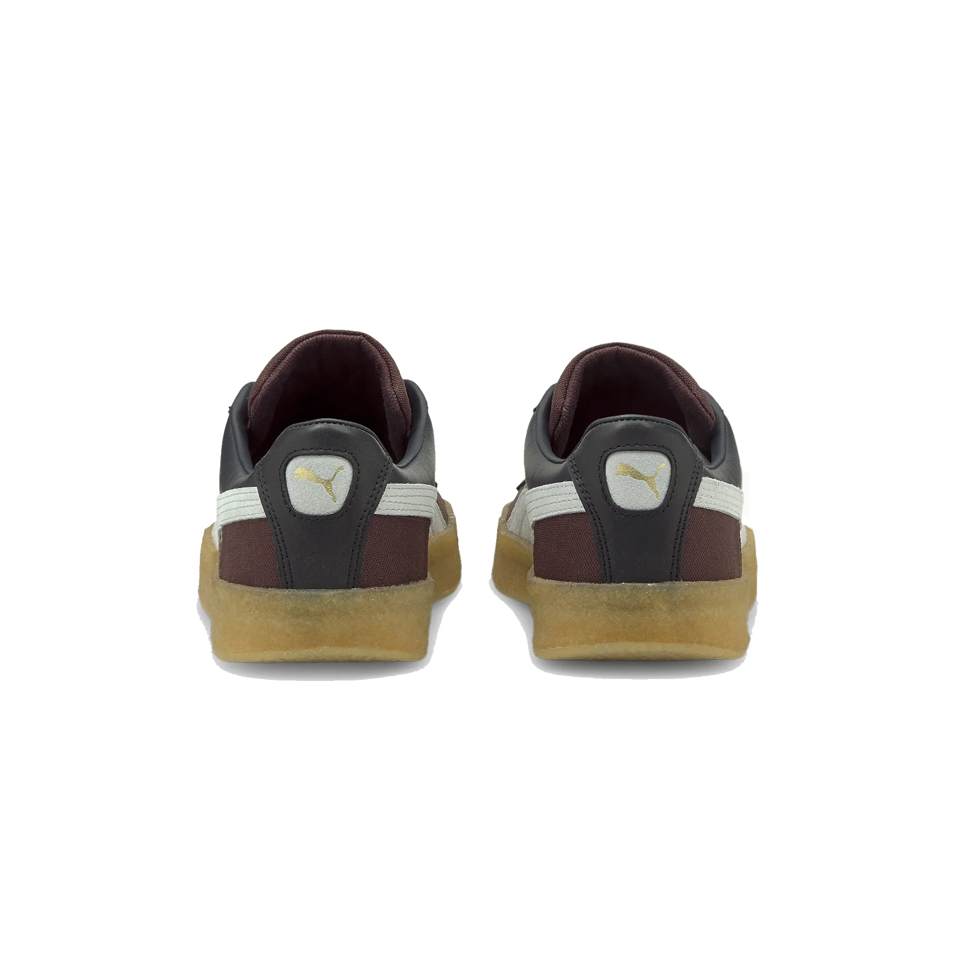 Puma Mens Suede Crepe Patch Shoes 'Ebony-Fudge' - Image 3
