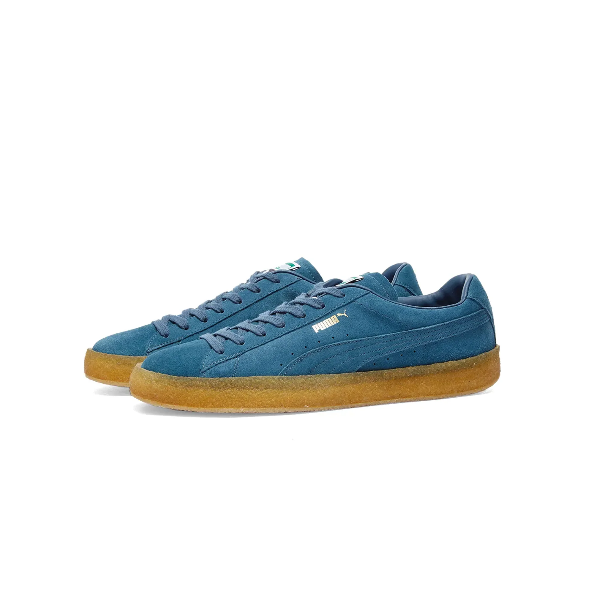 Puma Mens Suede Crepe Shoes 'Intense Blue' - Image 2