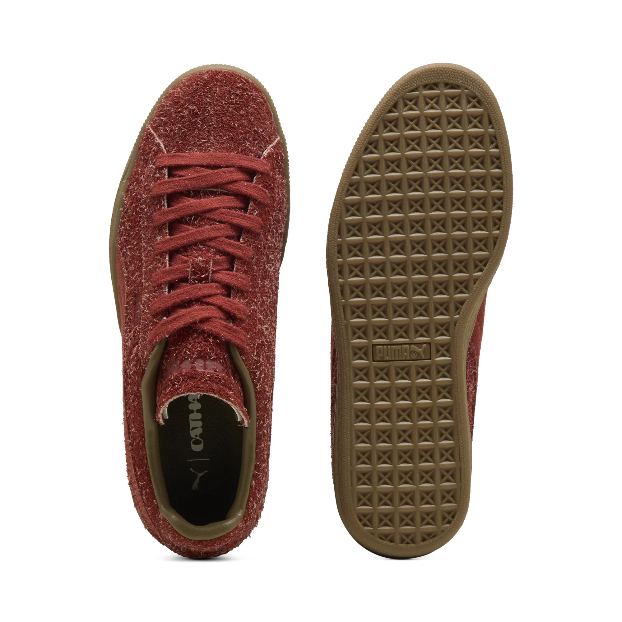 Puma x Danielle Cathari Mens Suede Fuzzy Shoes - Image 4