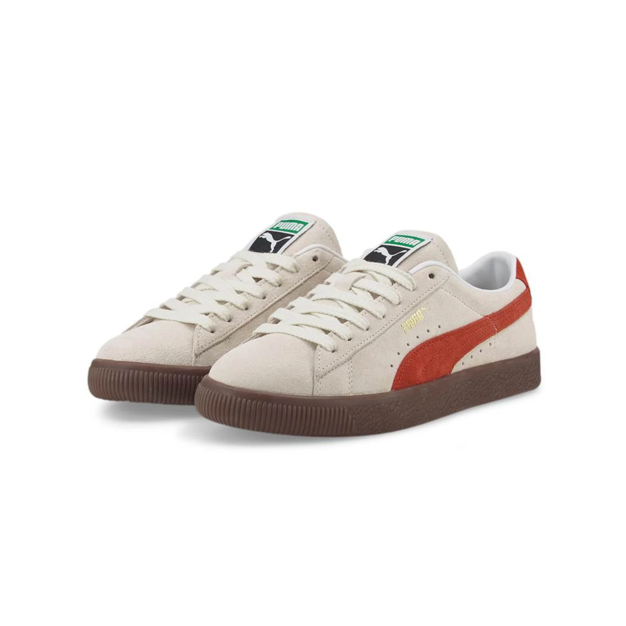 Puma Mens Suede VTG Shoes 'Pristine-Chili' - Image 2