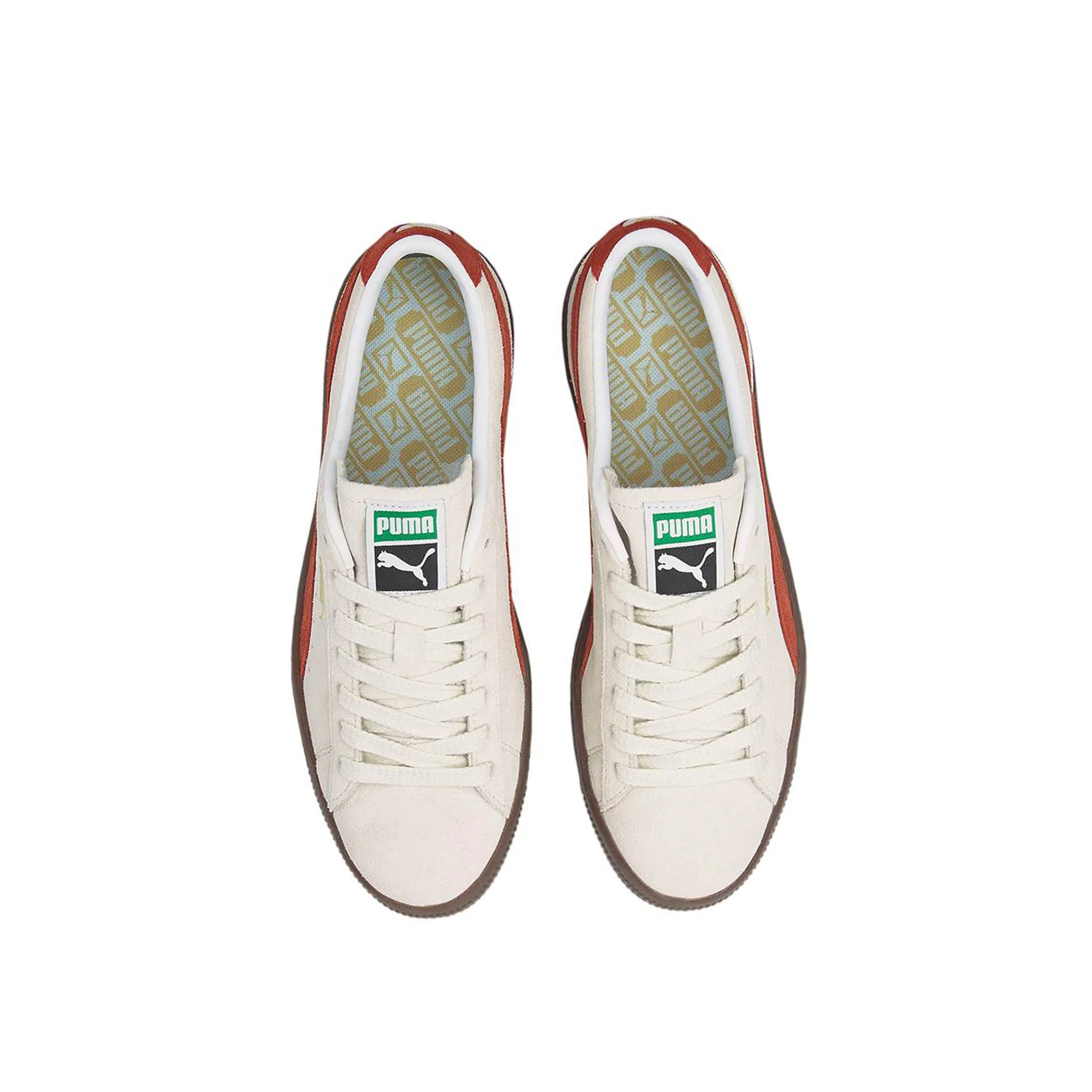 Puma Mens Suede VTG Shoes 'Pristine-Chili' - Image 4