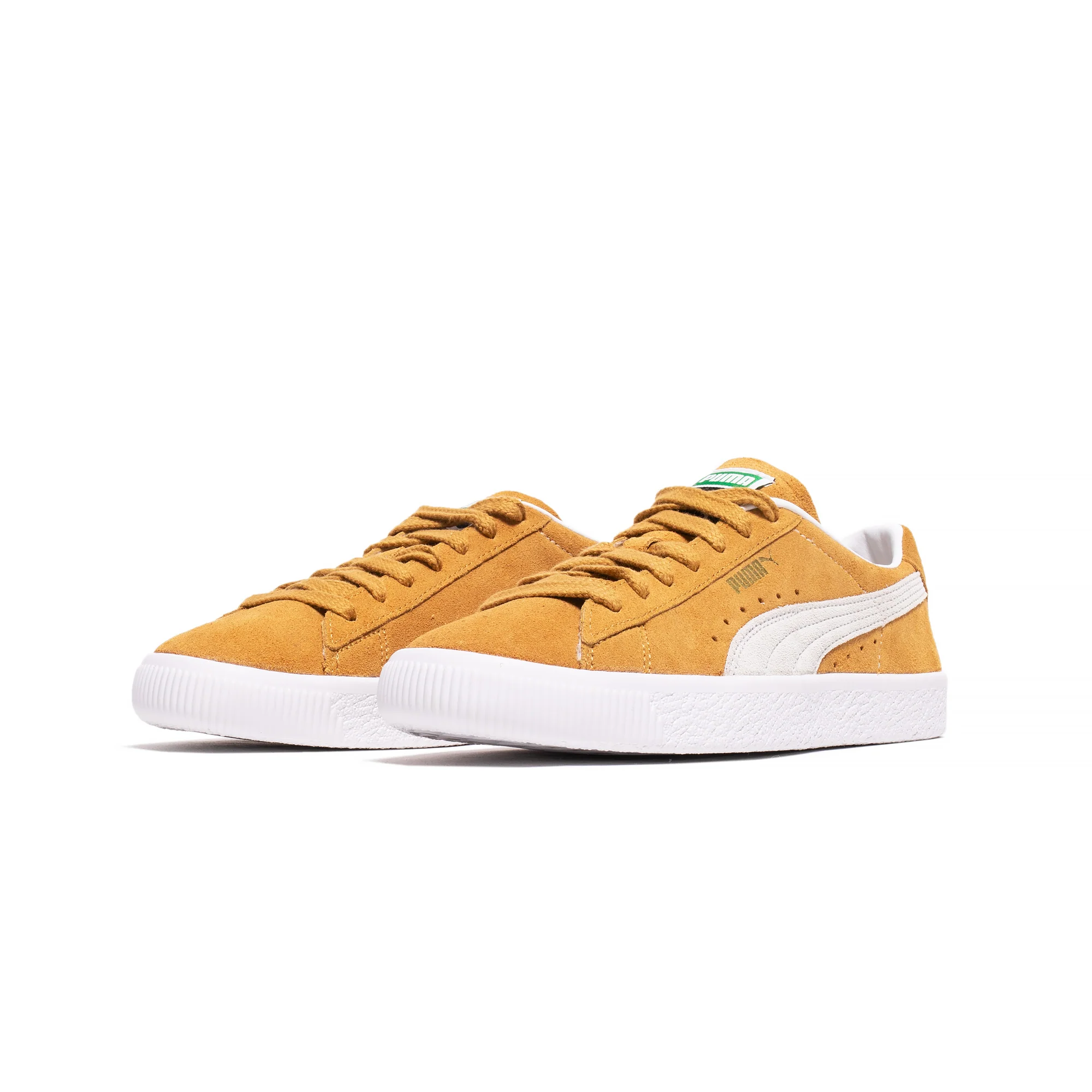 Puma Mens 'Honey Mustard' Suede VTG Shoes - Image 2