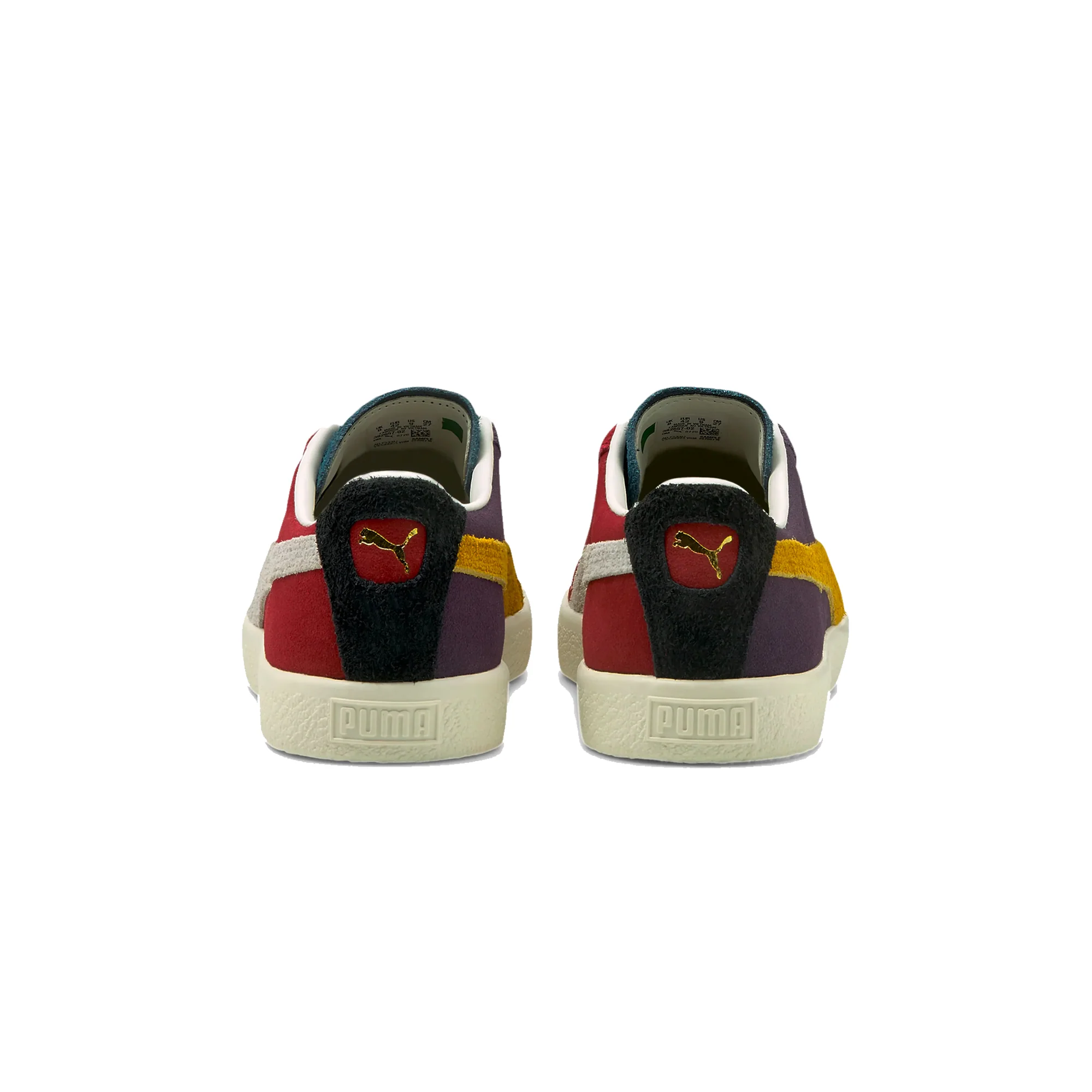 Puma Mens Suede VTG WTFormstripe Shoes 'Int Red-Sweet Grape-Int Blue' - Image 3