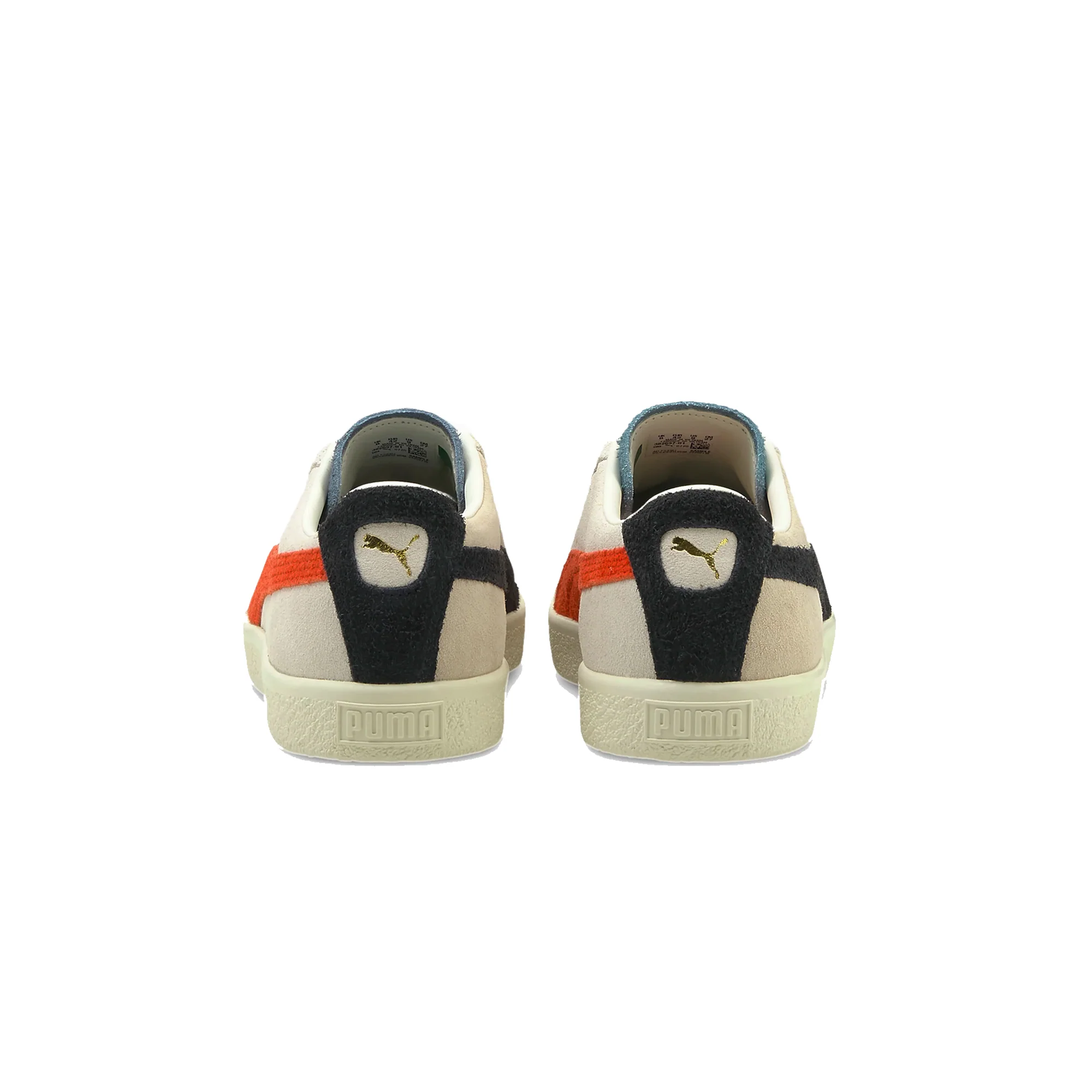 Puma Mens Suede VTG WTFormstripe Shoes 'Whisper White-Peyote-China Blue' - Image 3