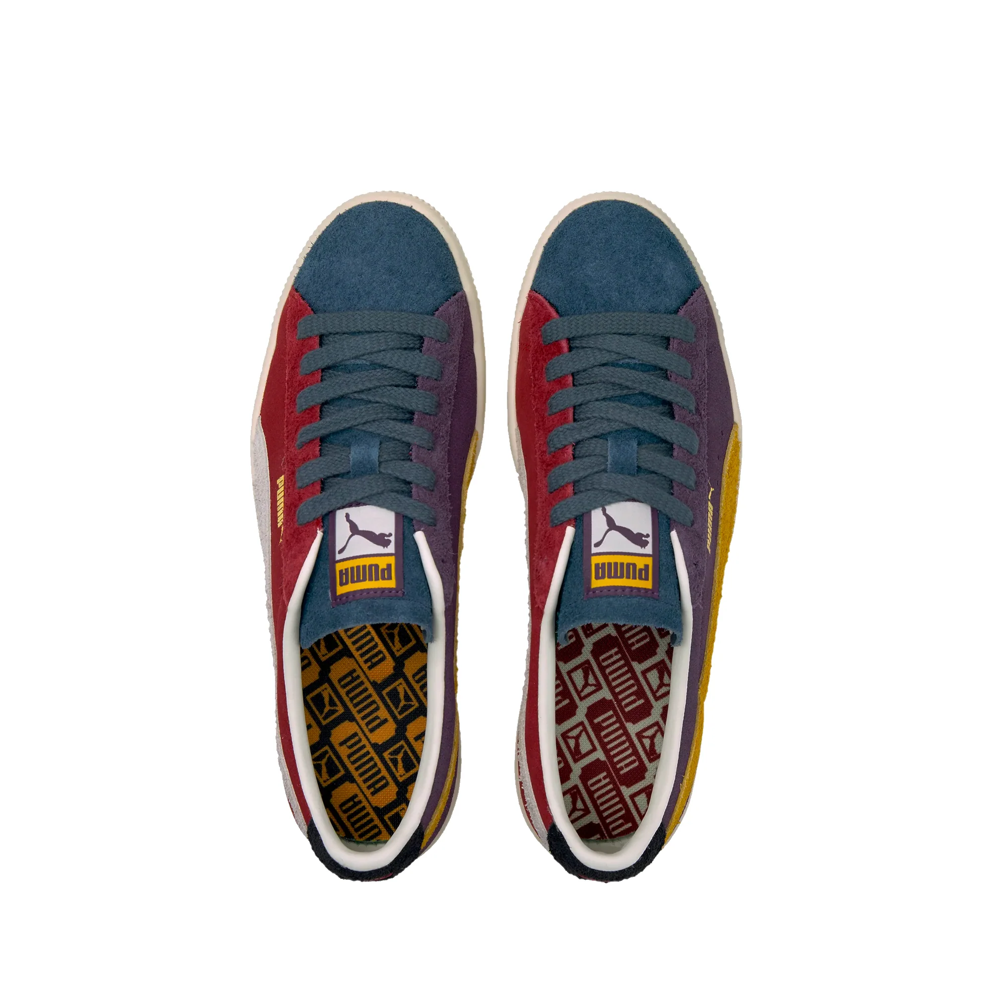Puma Mens Suede VTG WTFormstripe Shoes 'Int Red-Sweet Grape-Int Blue' - Image 4