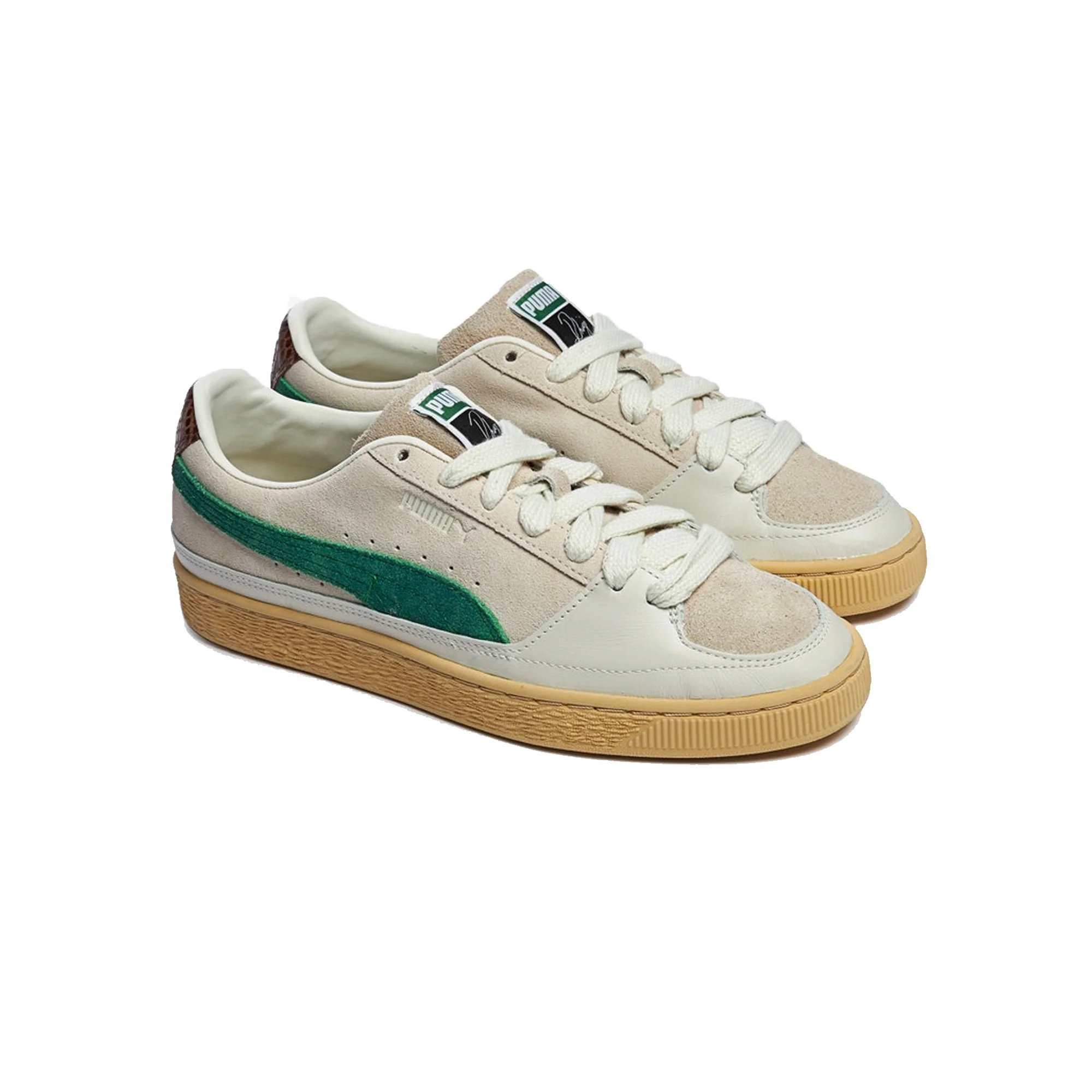 Puma Mens Suede x Rhuigi Shoes 'White' - Image 3