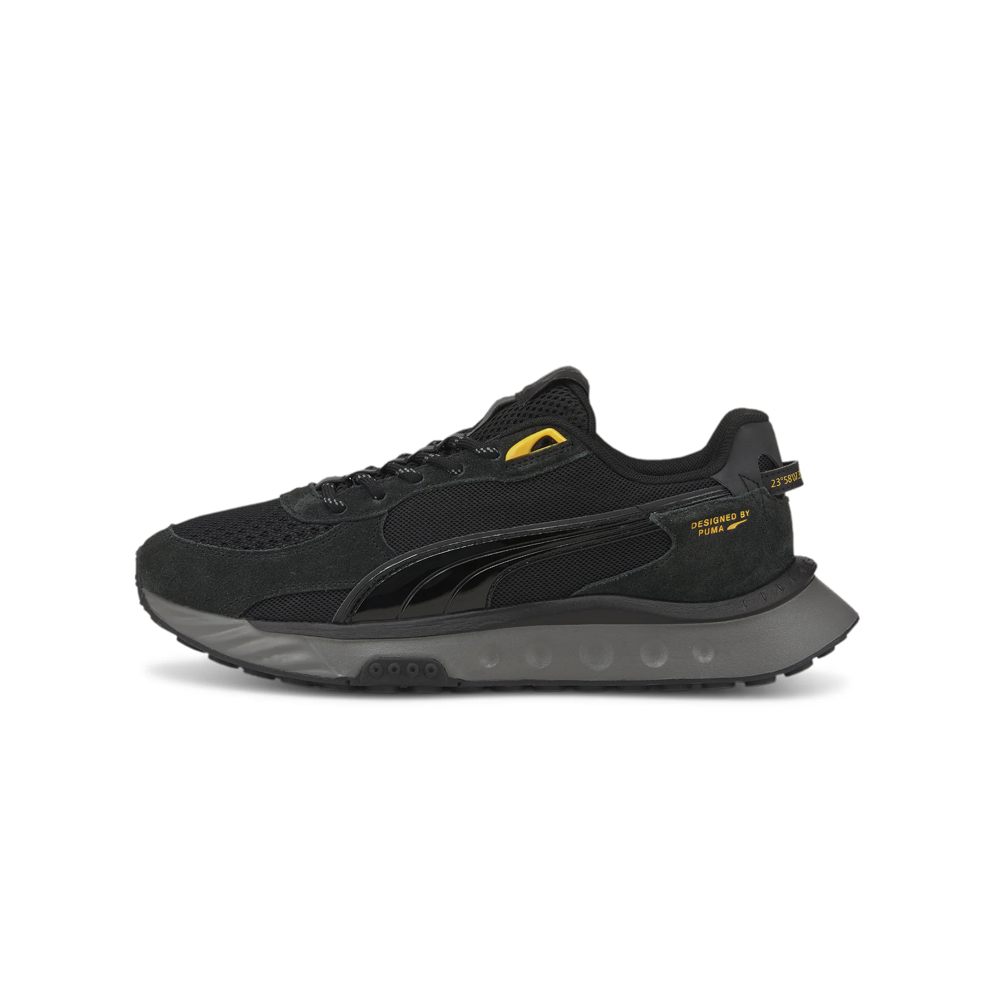 Puma Mens Wild Rider Blk NJR Shoes 'Puma Black'