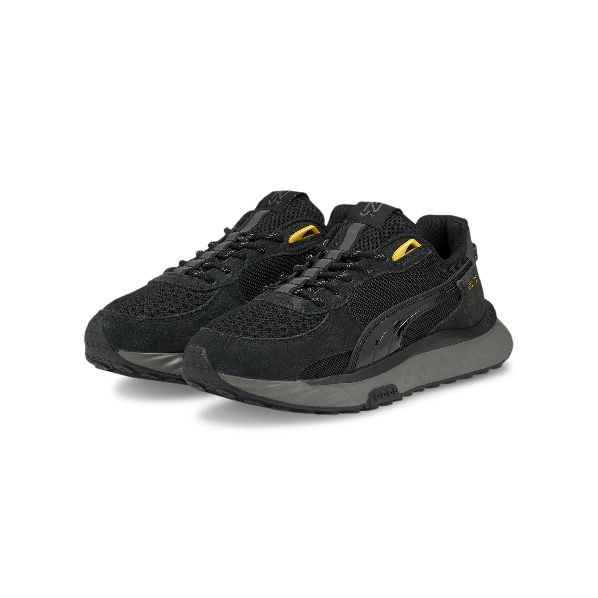 Puma Mens Wild Rider Blk NJR Shoes 'Puma Black' - Image 2
