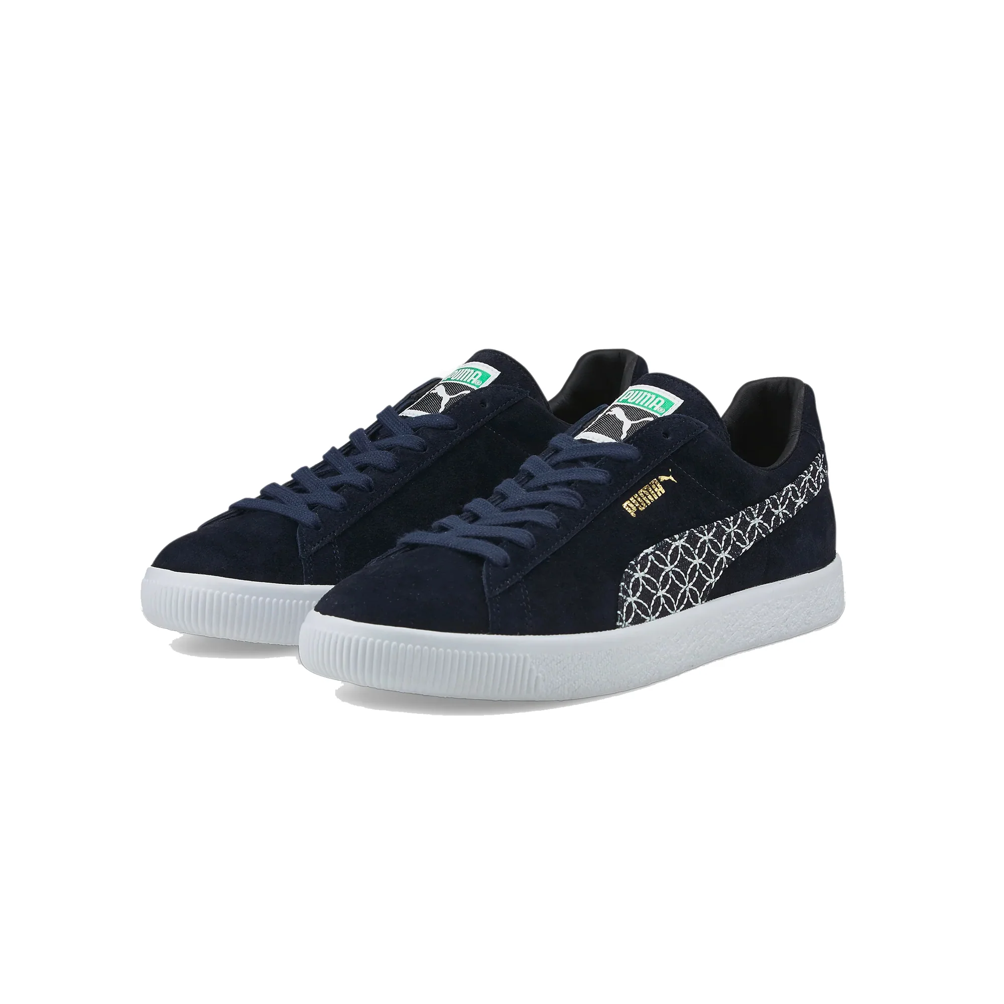 Puma Mens Suede VTG MIJ Sashiko Shoes 'Intense Blue' - Image 2