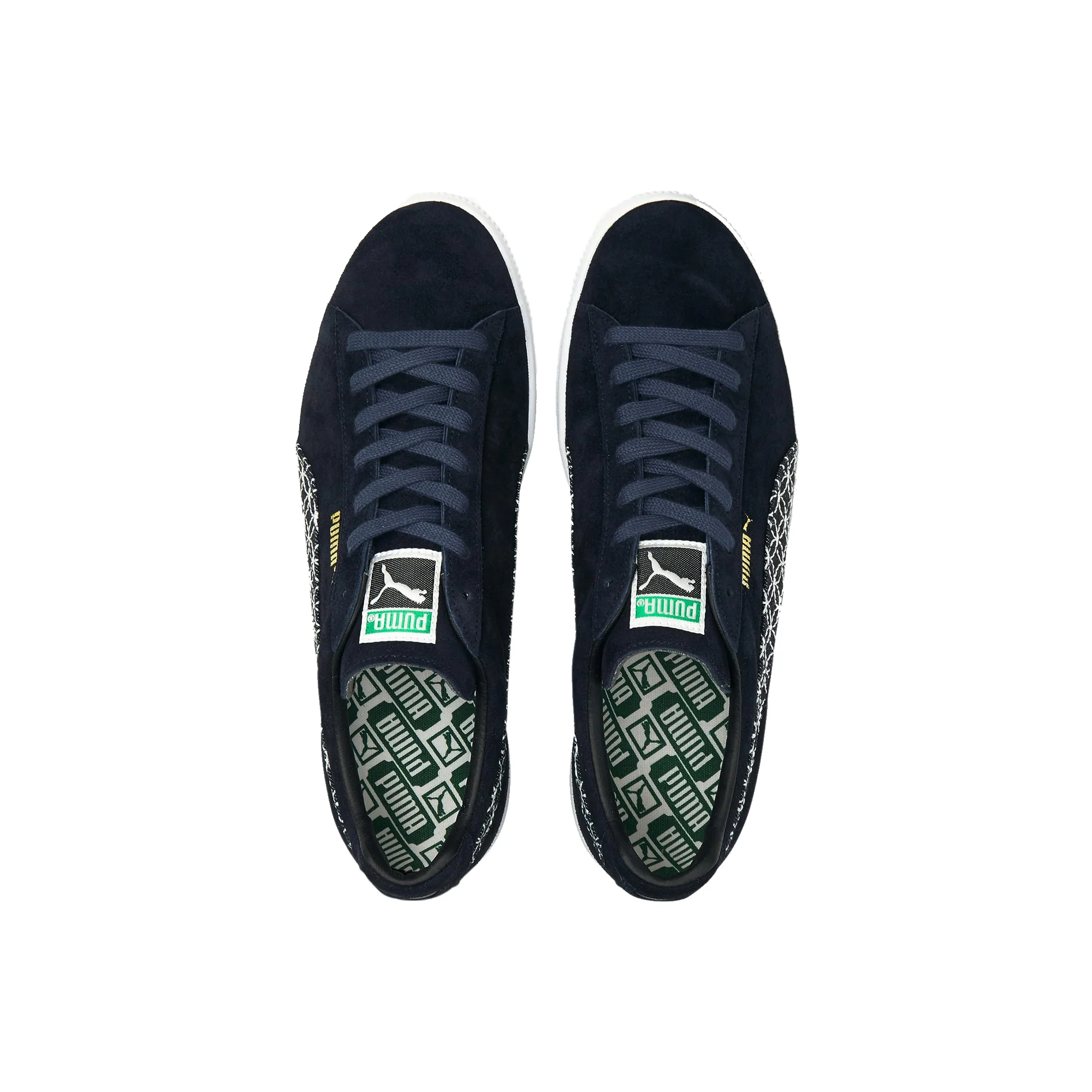 Puma Mens Suede VTG MIJ Sashiko Shoes 'Intense Blue' - Image 4