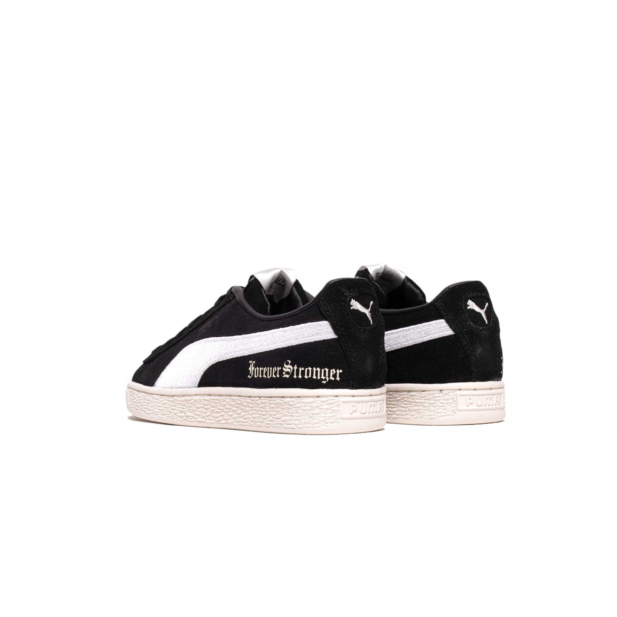 Puma Womens Suede Forever Stronger Shoes 'Puma Black/Whisper White' - Image 3