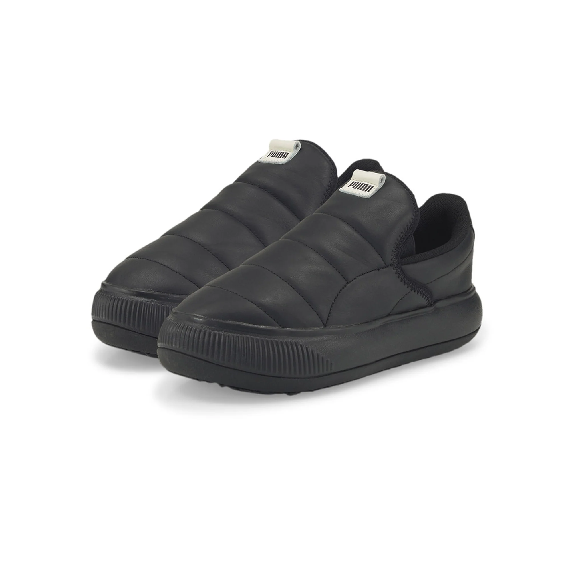 Puma Womens Suede Mayu Slip-On Ilth Wns Shoes 'Puma Black-Pristine' - Image 2