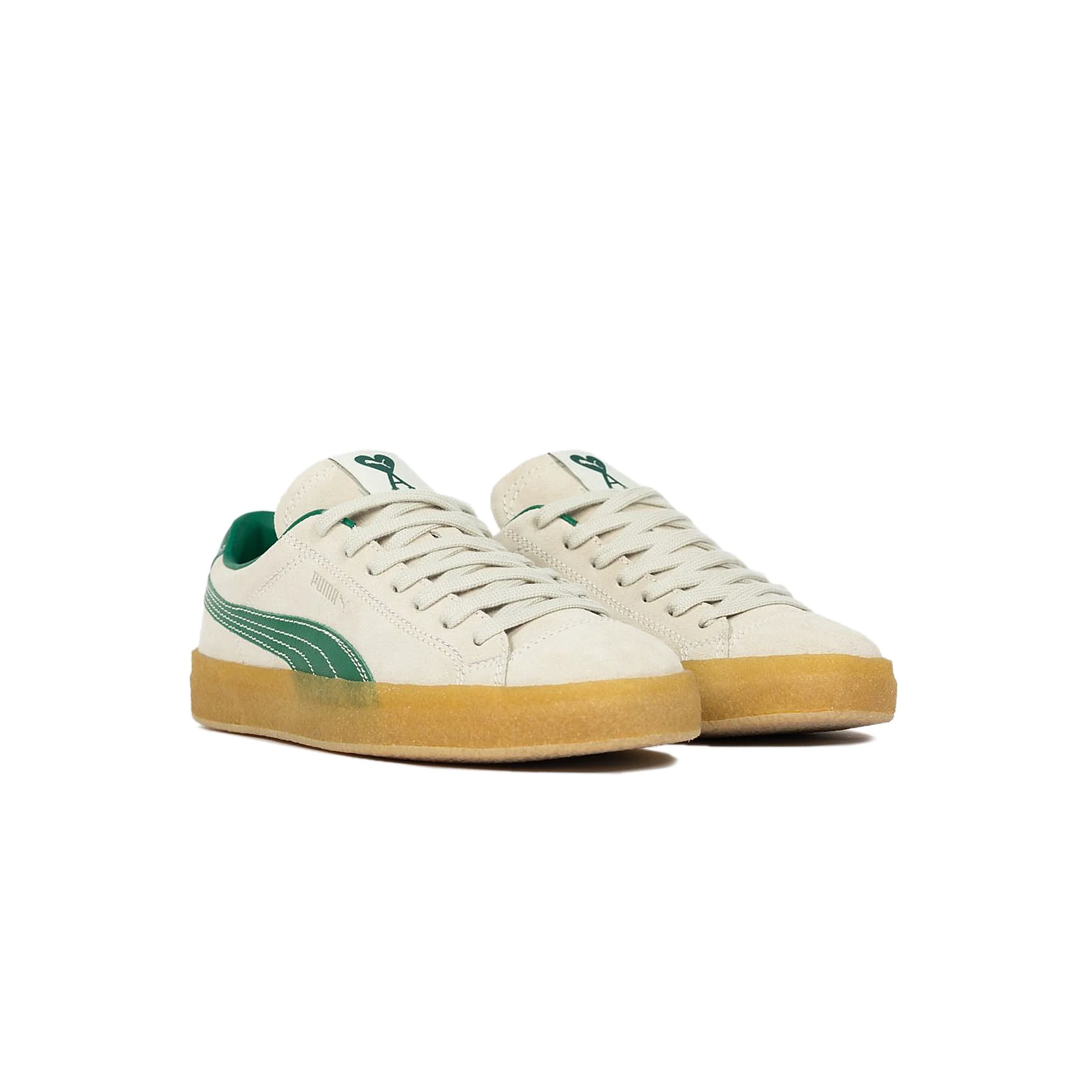 Puma Mens Suede Crepe Ami Shoes 'Pristine' - Image 2