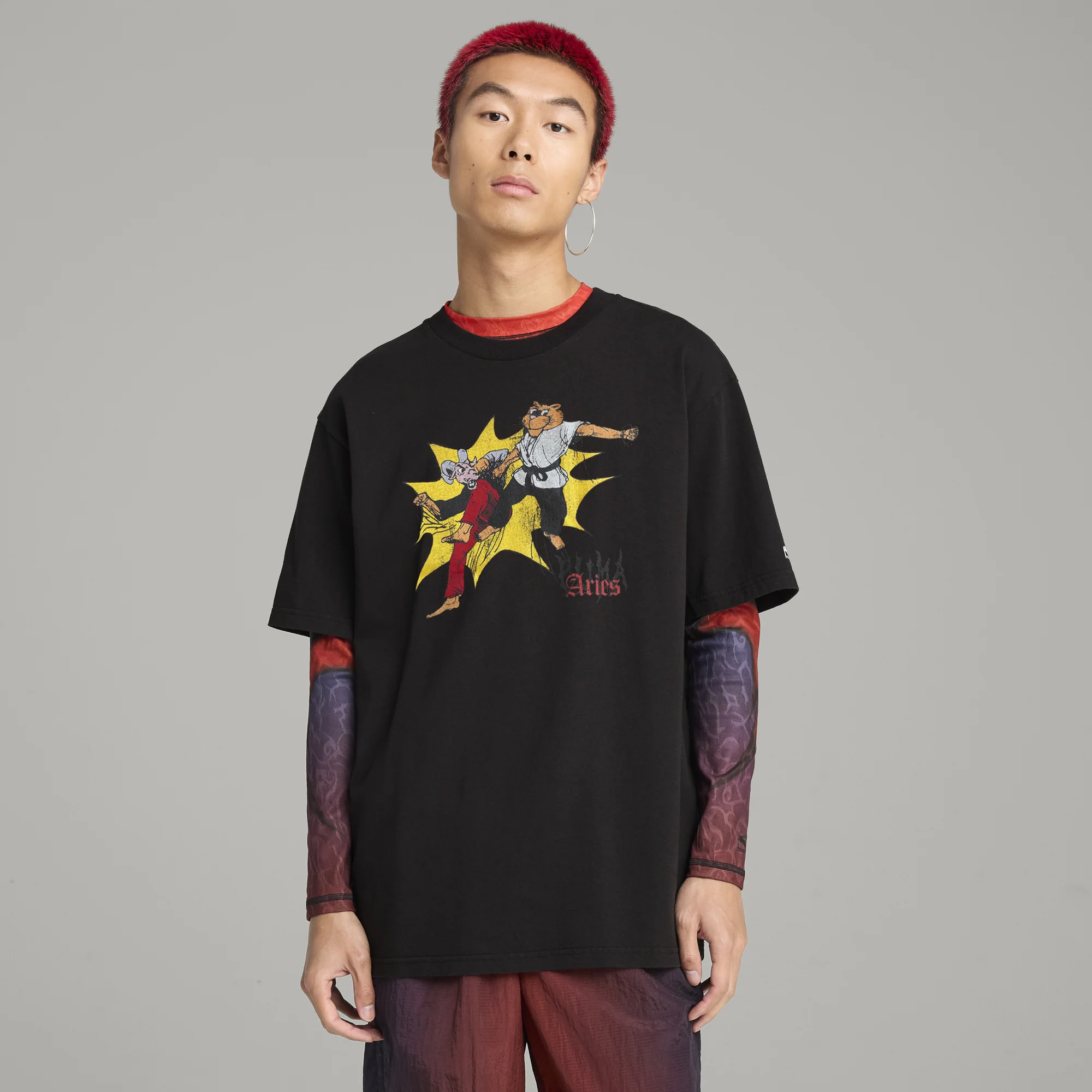 Puma x Aries Mens Graphic Tee - Image 2