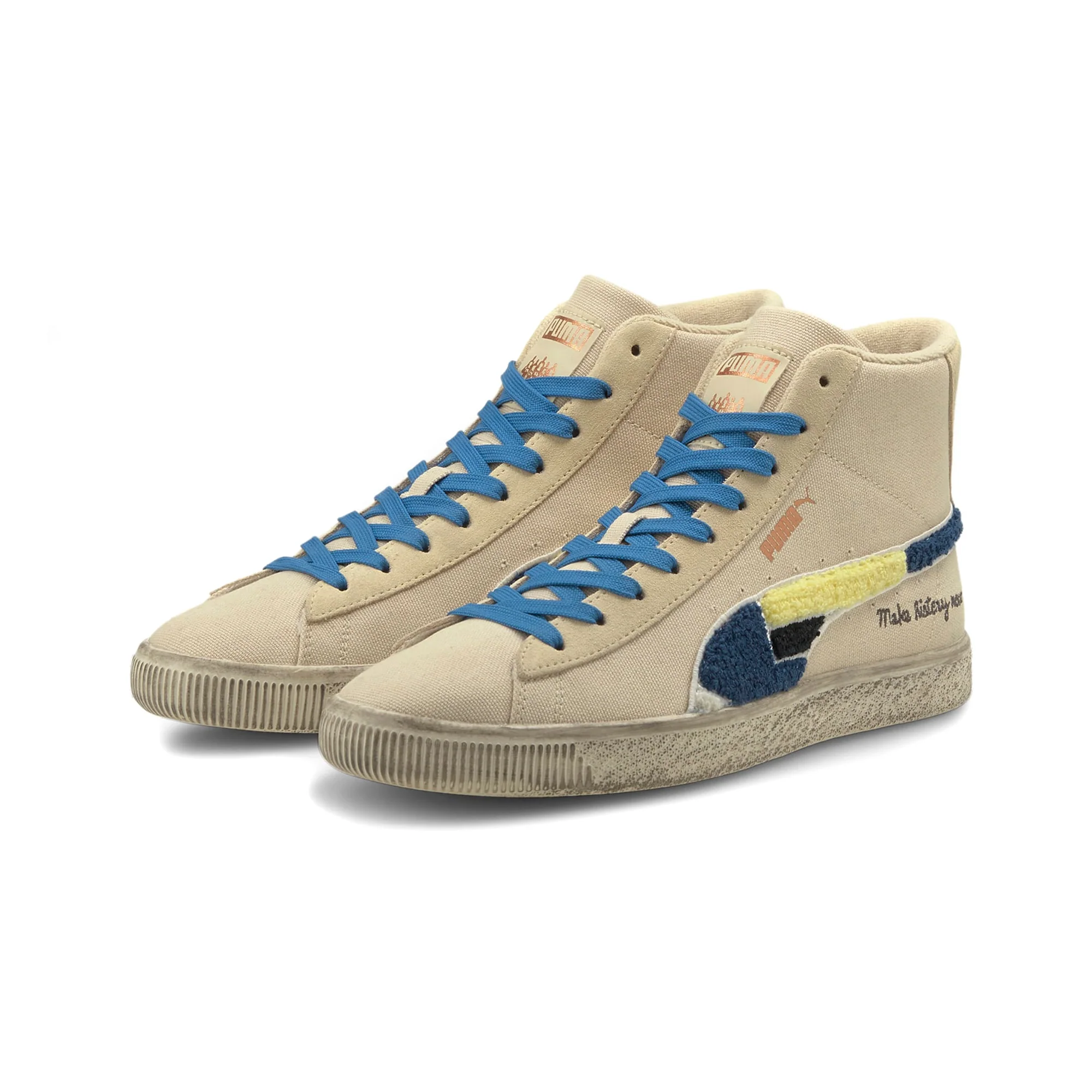 Puma Mens Clyde Mid x Black Fives Shoes - Image 2