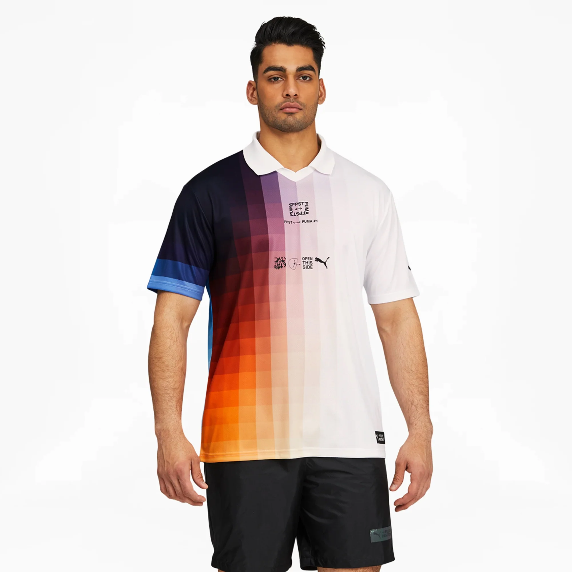 Puma x Felipe Pantone Mens FB Jersey 'Puma White-AOP' - Image 2