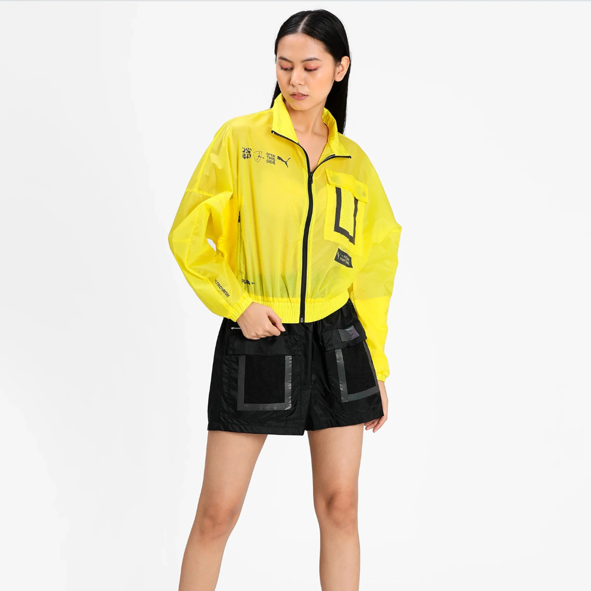 Puma x Felipe Womens Jacket 'Blazing Yellow' - Image 2