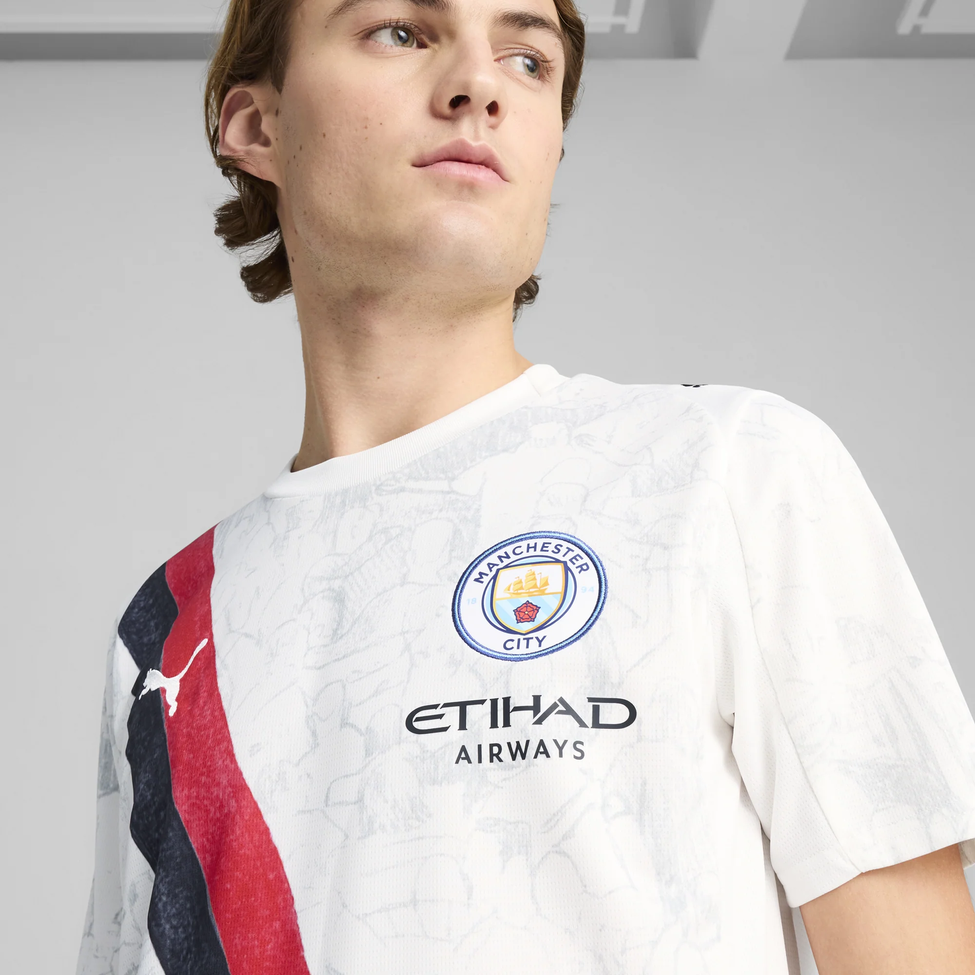 Puma x Kidsuper Mens MCFC Jersey Replica - Image 4