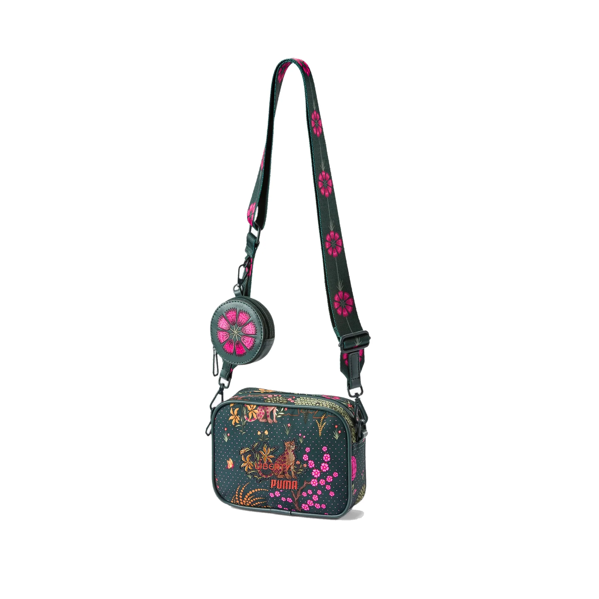 Puma x Liberty Womens Wild Garden Mini Crossbody 'Green Gables'