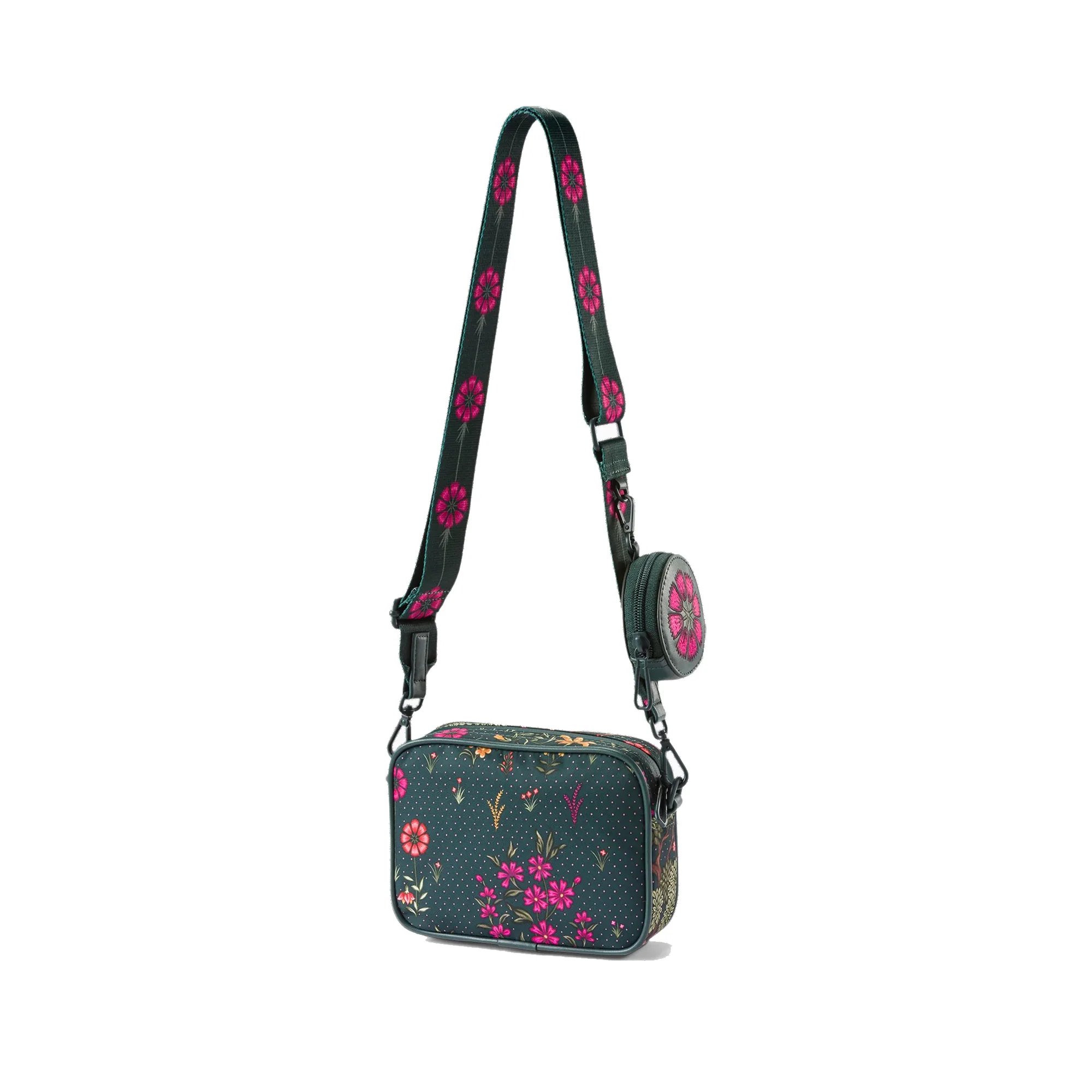 Puma x Liberty Womens Wild Garden Mini Crossbody 'Green Gables' - Image 2